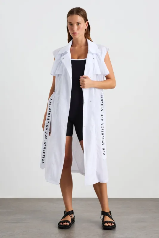Storm Flap Sleeveless Trench 703 sold by Aje