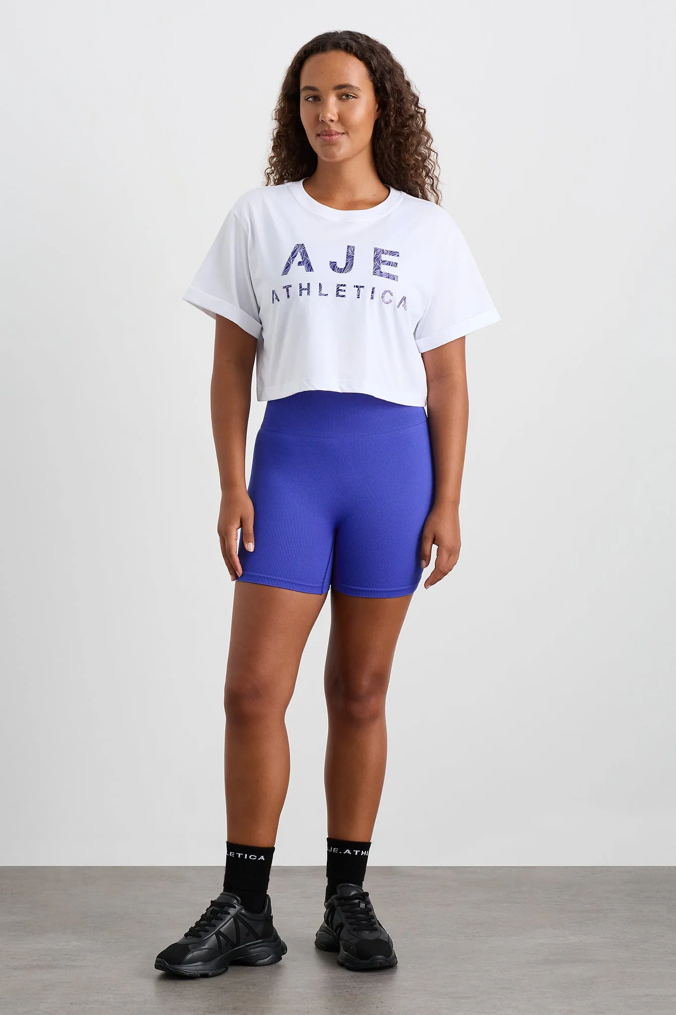 Stream Logo Crop Tee 105 sold by Aje product image thumbnail 5