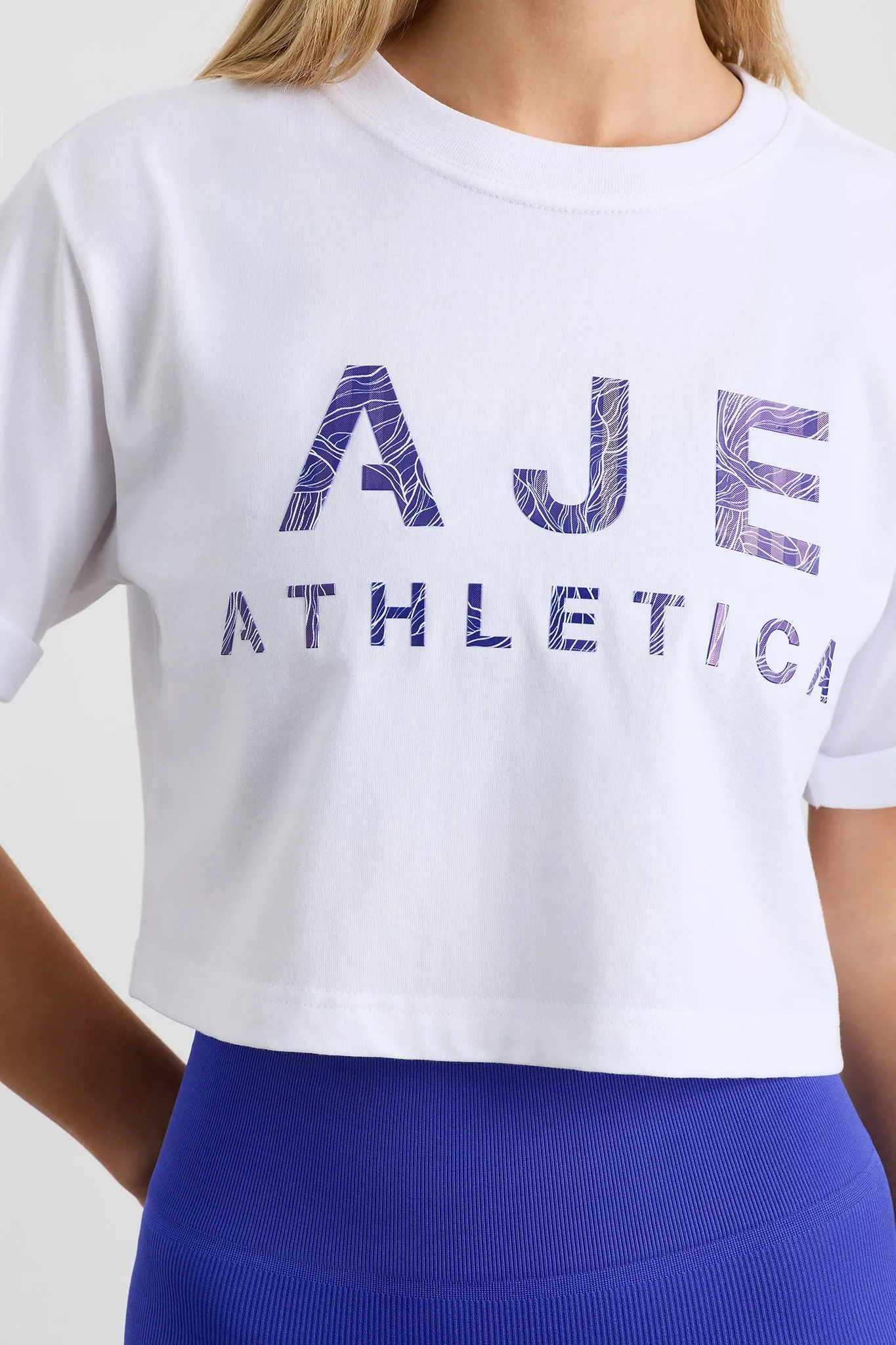 Stream Logo Crop Tee 105 sold by Aje product image thumbnail 4