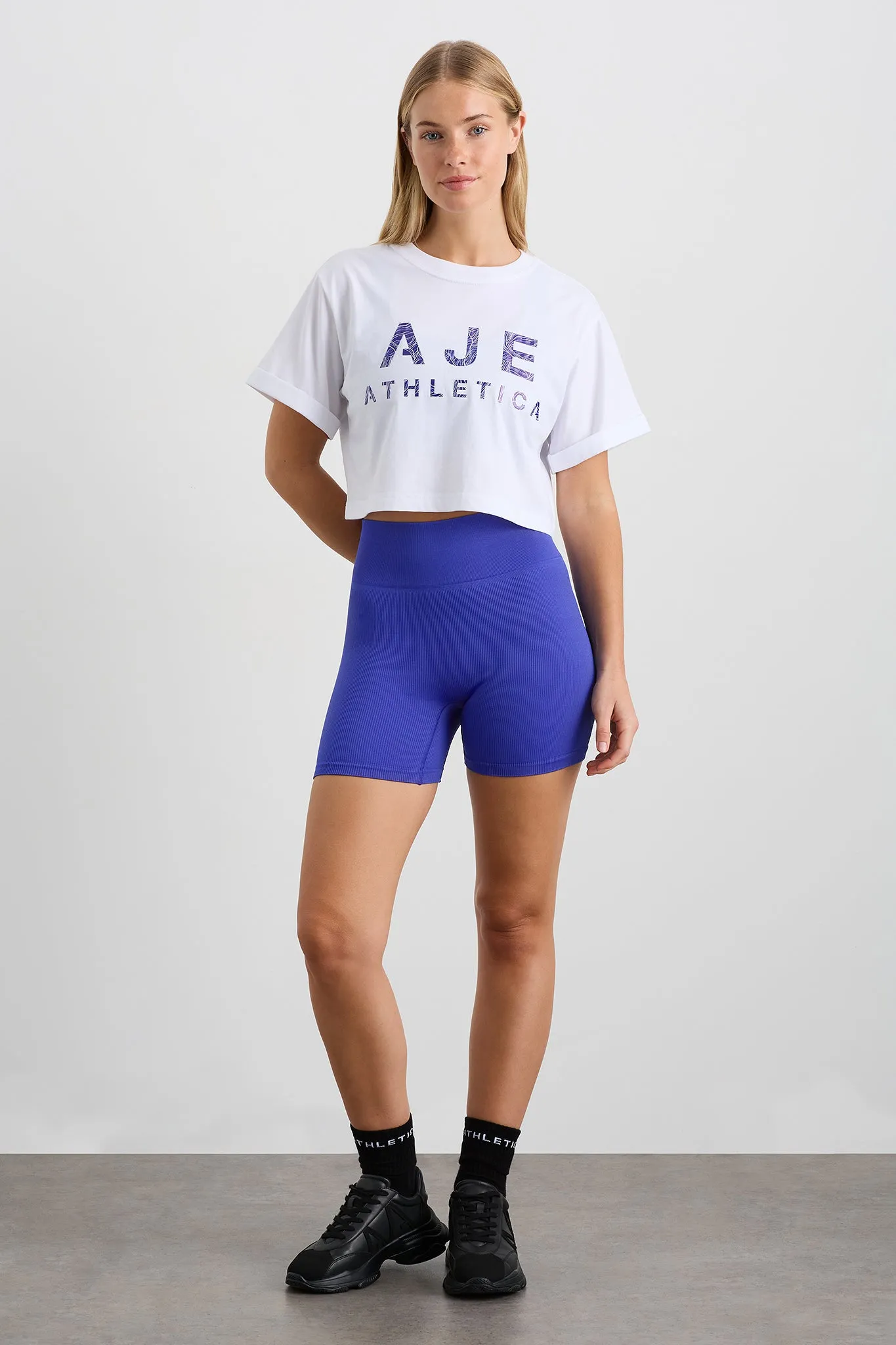 Stream Logo Crop Tee 105 sold by Aje product image thumbnail 3