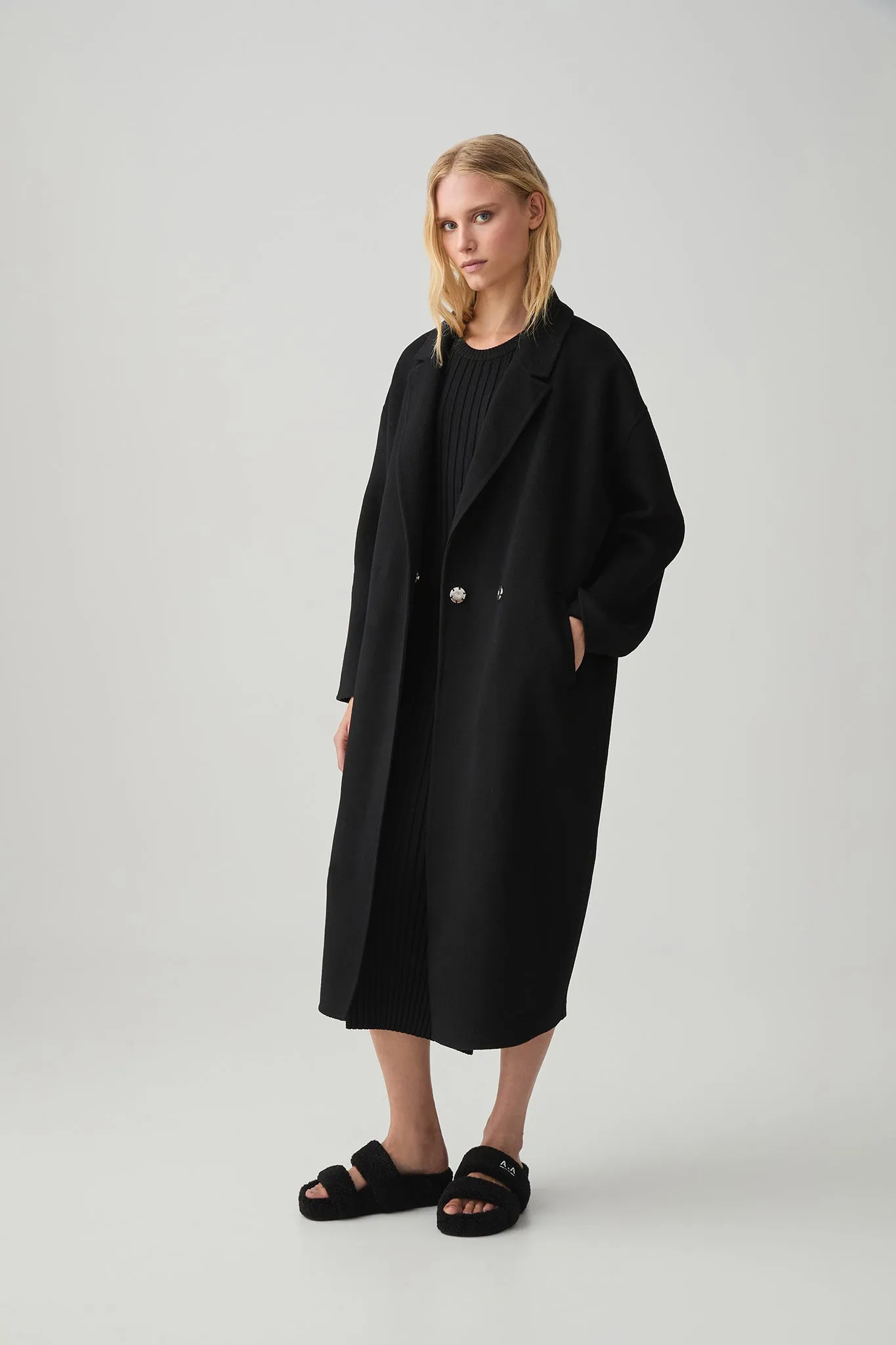 Wool Blend Long Line Coat 773 sold by Aje product image thumbnail 3