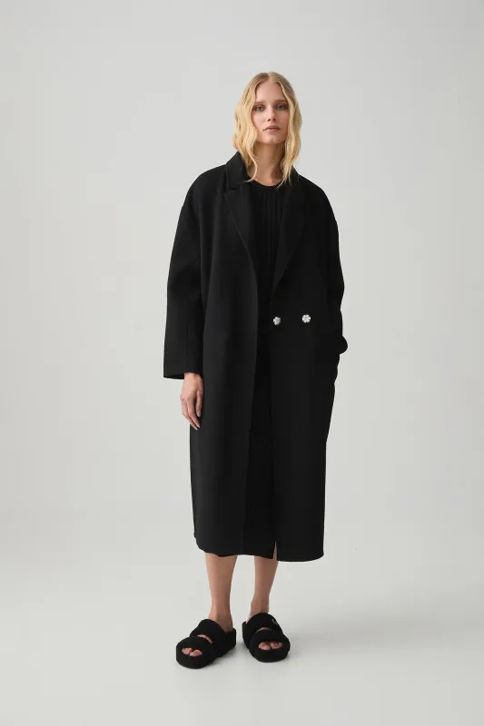 Wool Blend Long Line Coat 773 sold by Aje