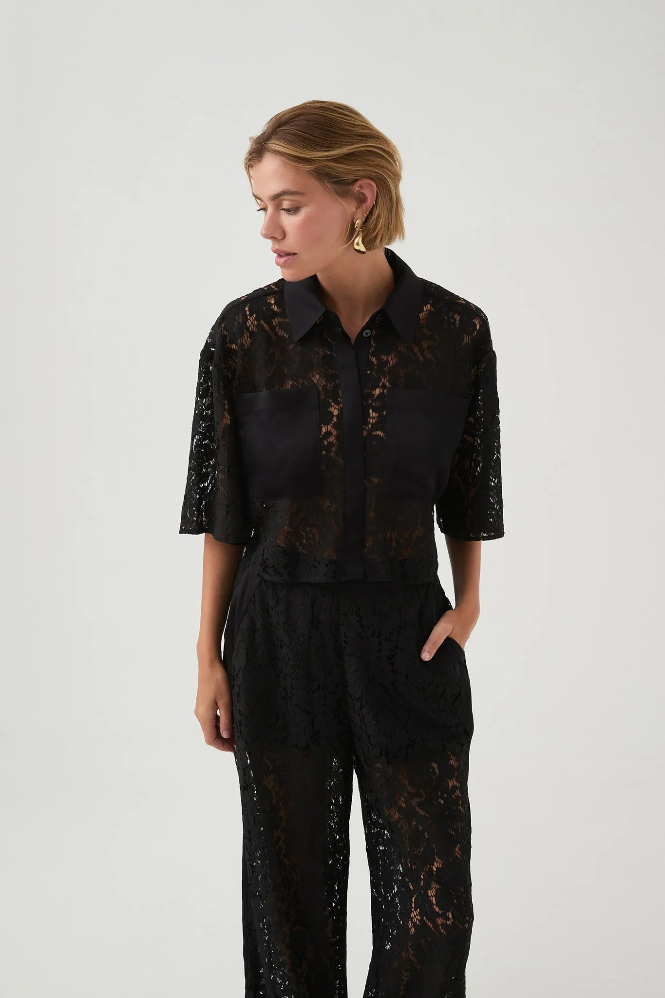 Kosmo Tuxedo Lace Pant sold by Aje product image thumbnail 4