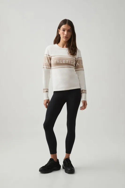 Long Sleeve Logo Knit Top 407 sold by Aje