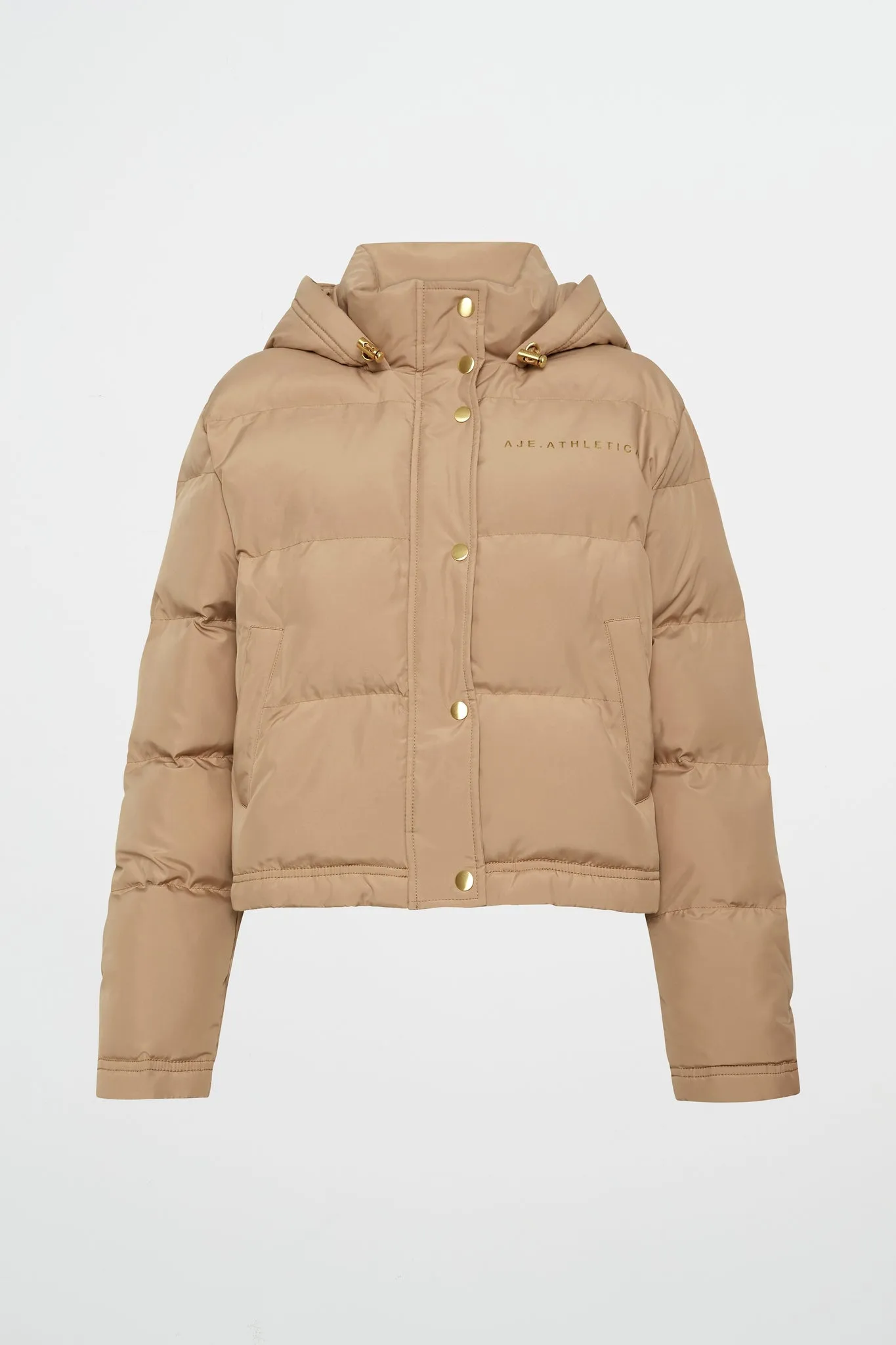 Cropped Signature Logo Hooded Puffer 711 sold by Aje product image thumbnail 2