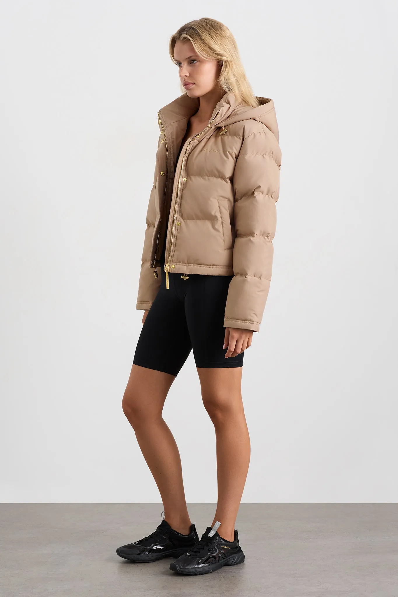 Cropped Signature Logo Hooded Puffer 711 sold by Aje product image thumbnail 5