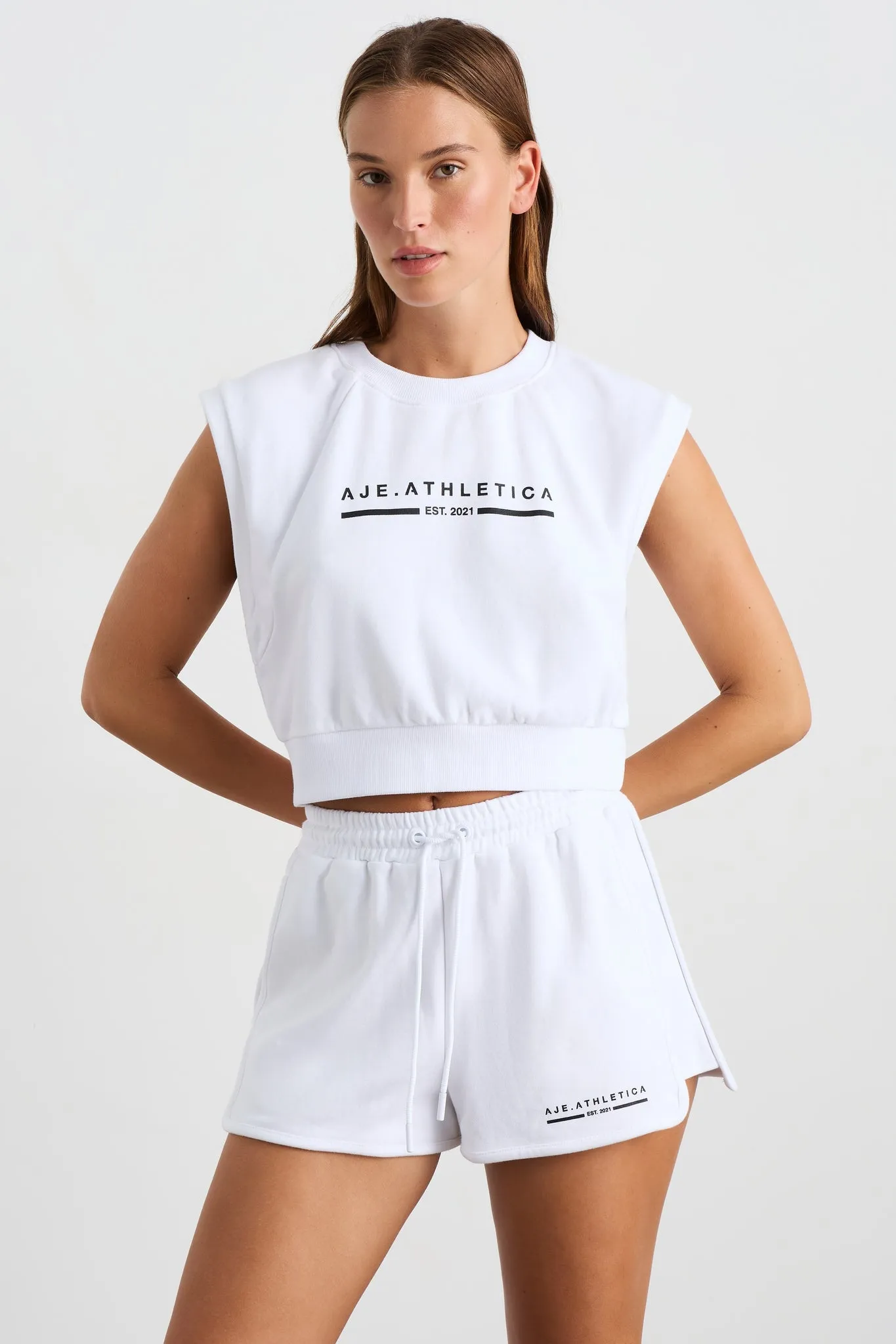 Cropped Sleeveless Terry Tank 146 sold by Aje