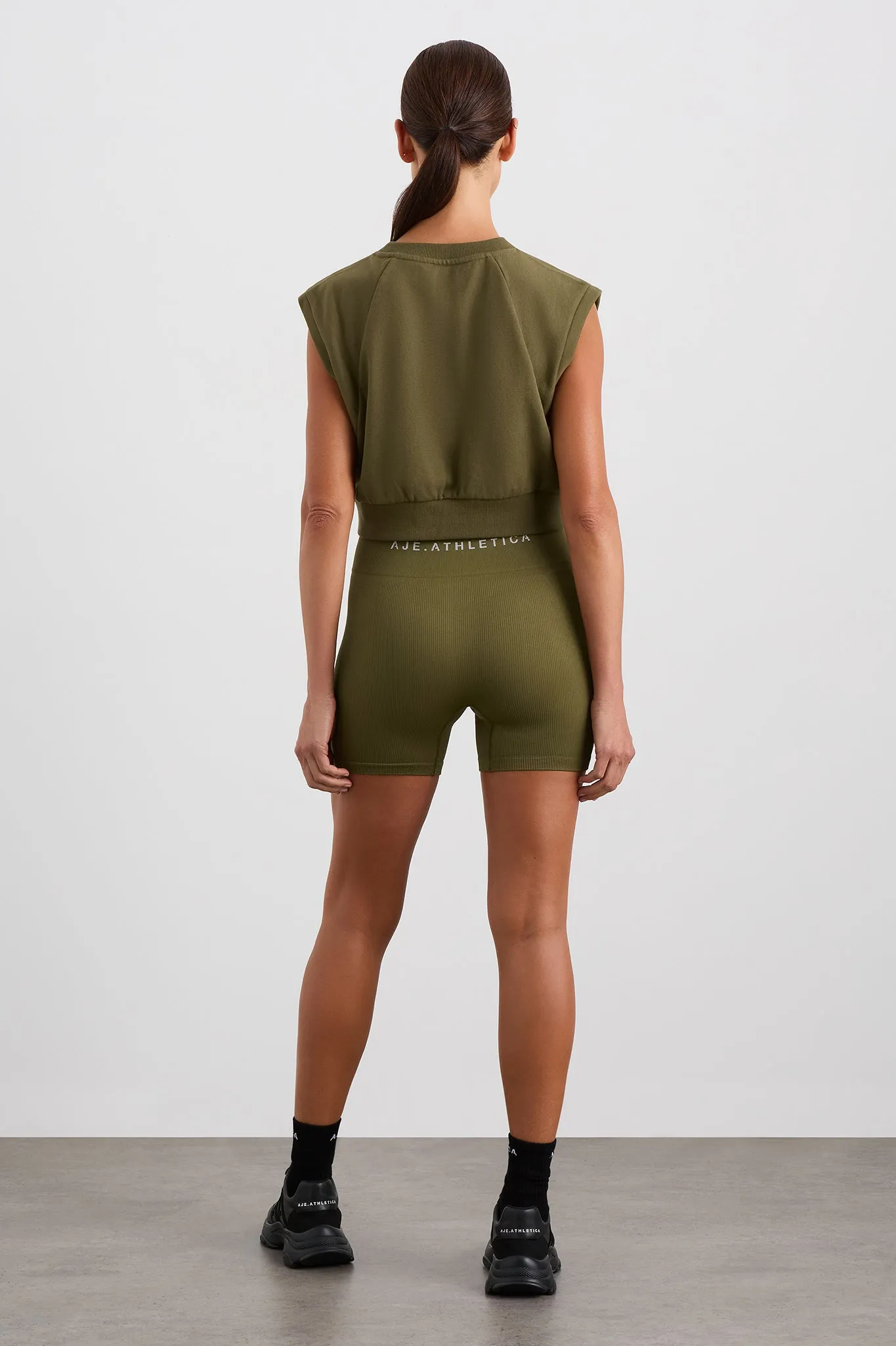 Cropped Sleeveless Terry Tank 146 sold by Aje product image thumbnail 5