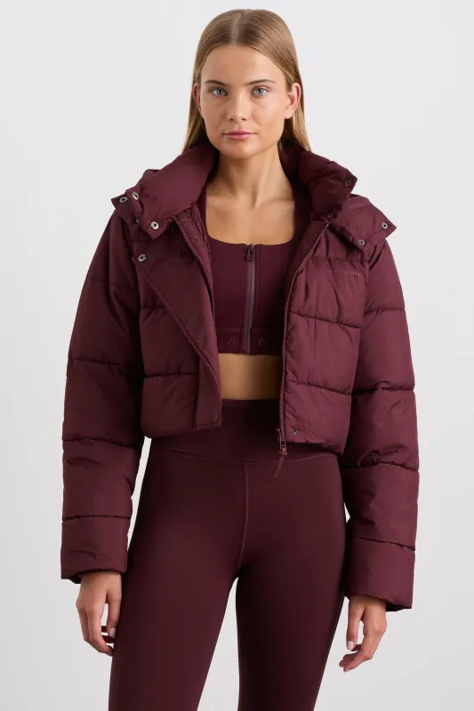Cropped Hooded Puffer Jkt 764 sold by Aje