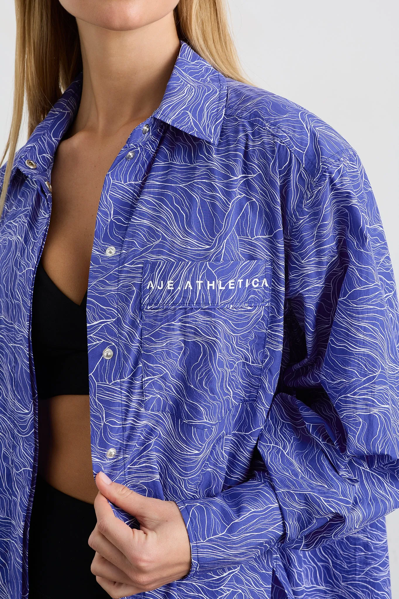 Stream Logo Spray Shirt 442 sold by Aje product image thumbnail 4