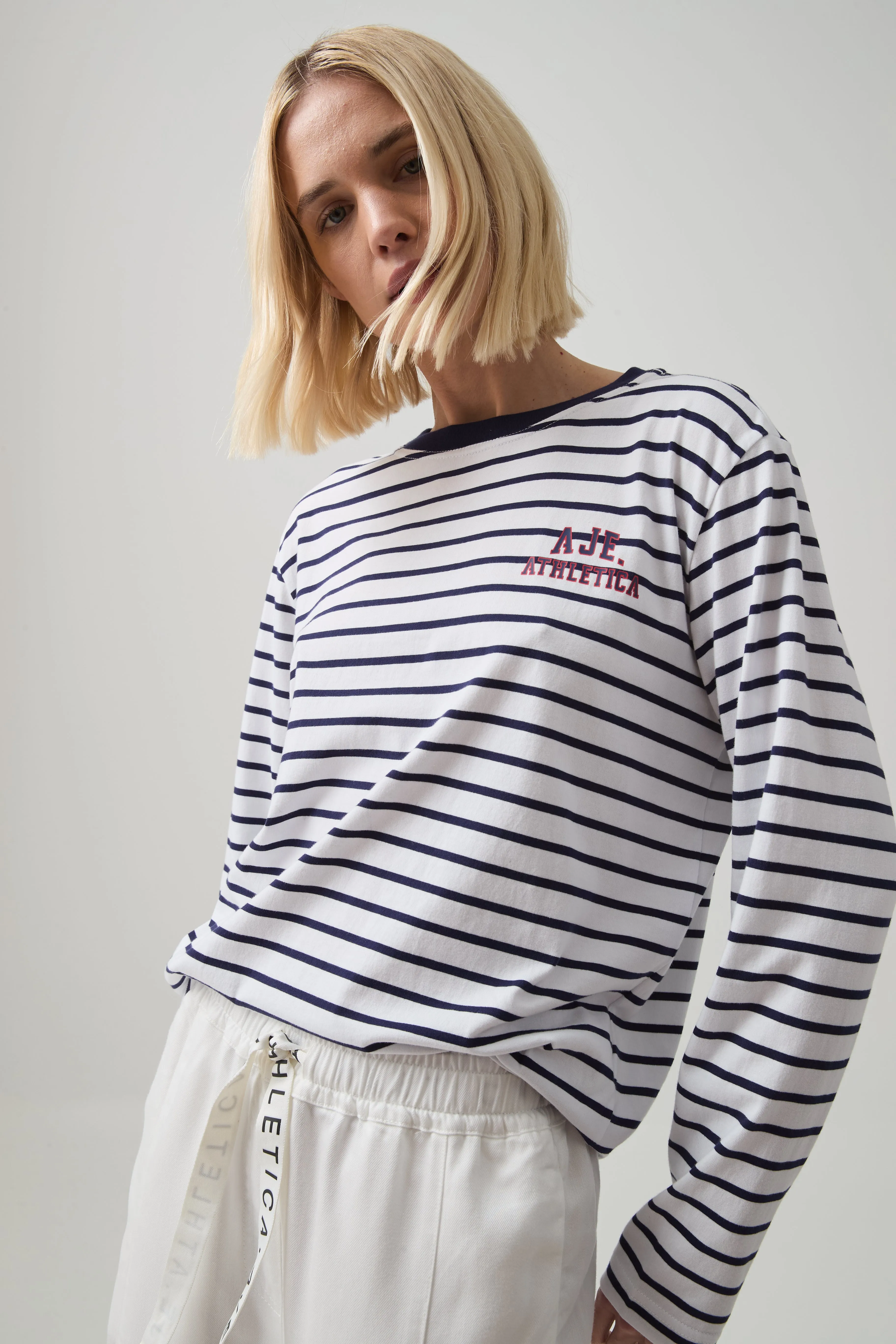 Long Sleeve Small Logo Tee 127 sold by Aje product image thumbnail 3