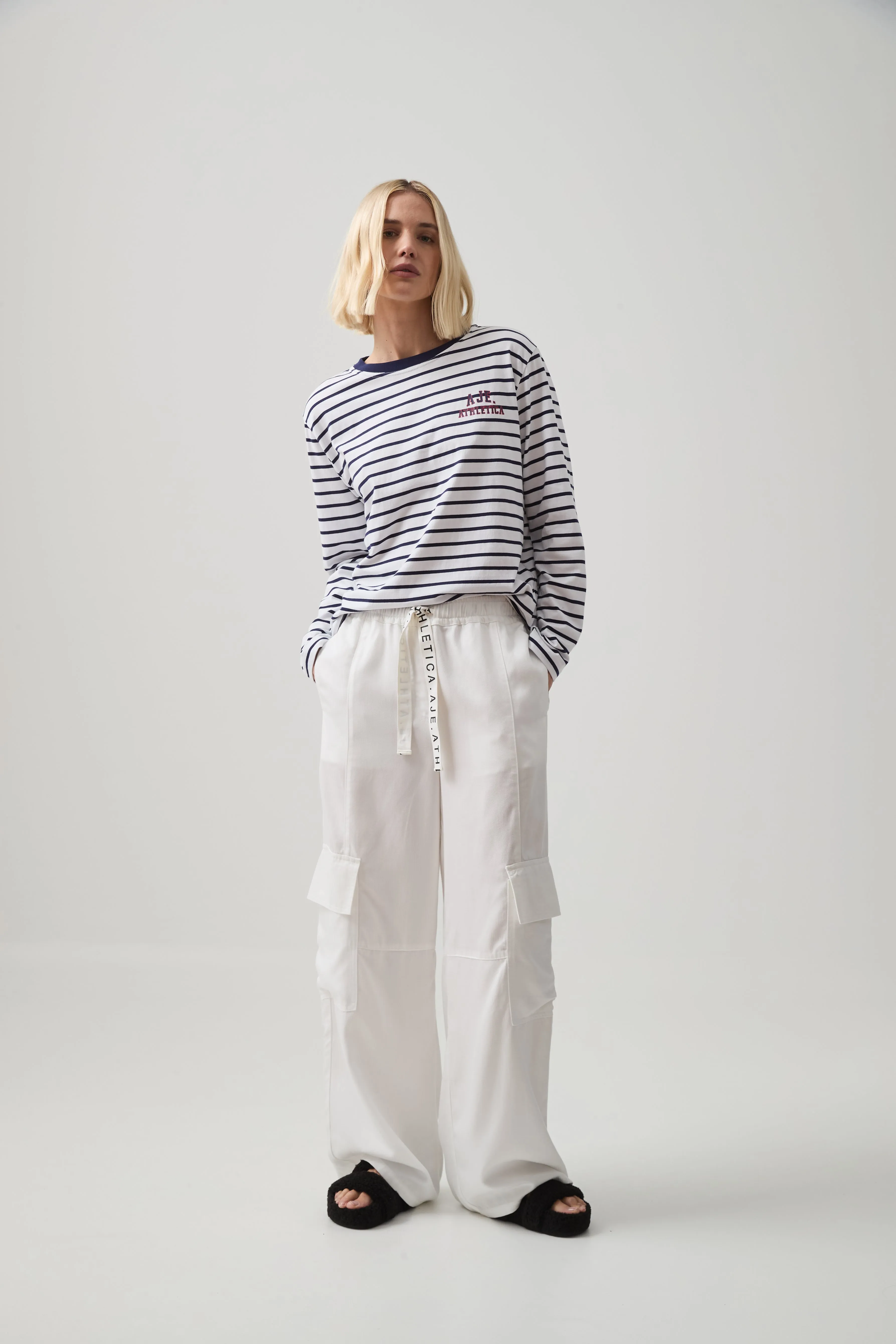 Long Sleeve Small Logo Tee 127 sold by Aje