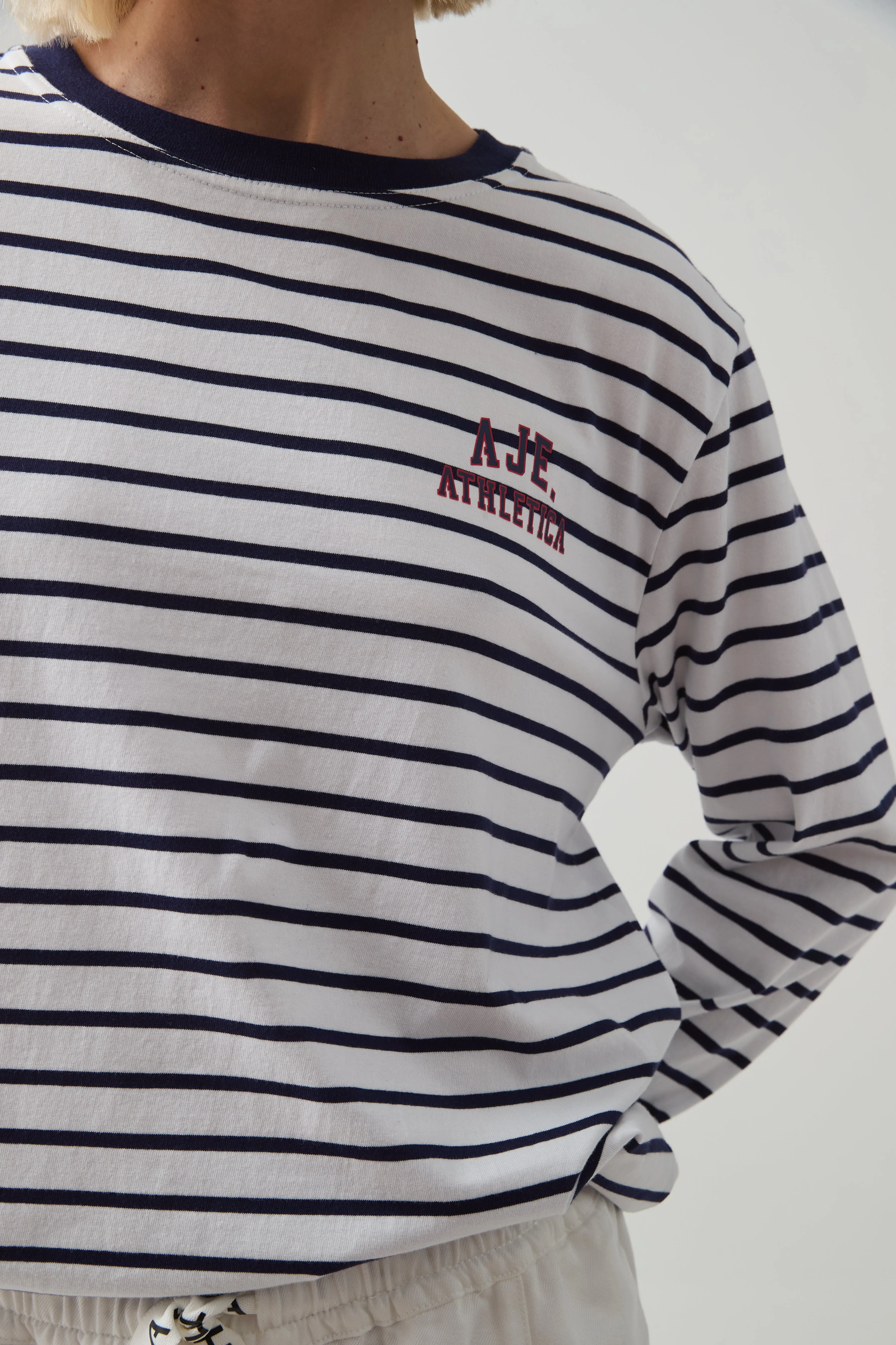 Long Sleeve Small Logo Tee 127 sold by Aje product image thumbnail 4