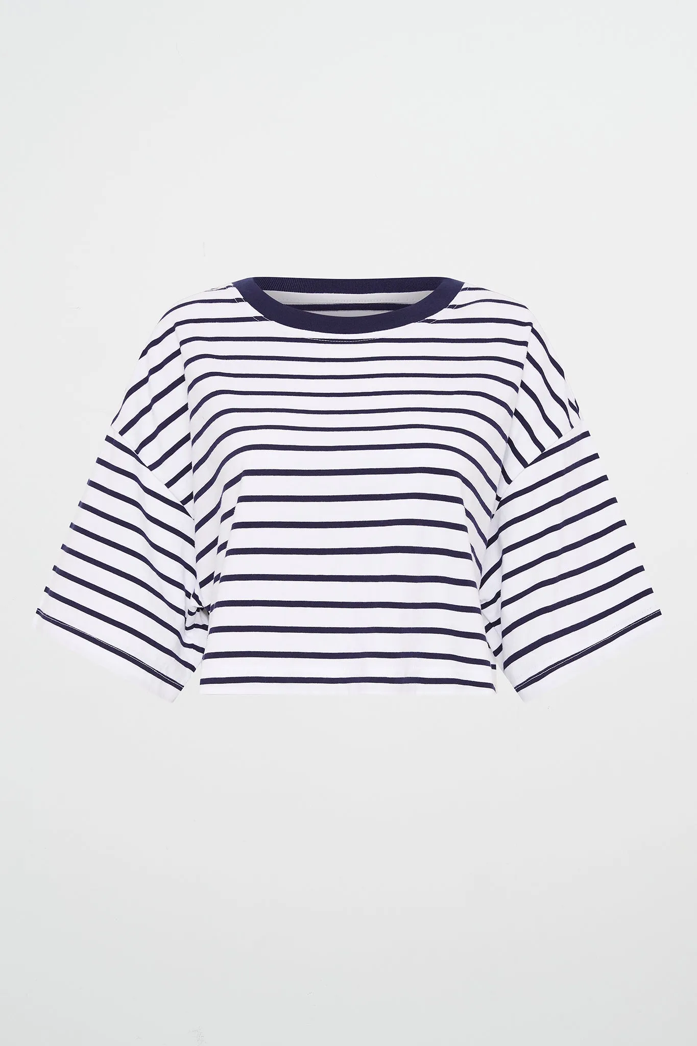 Cropped Stripe Logo Tee 105 sold by Aje product image thumbnail 2