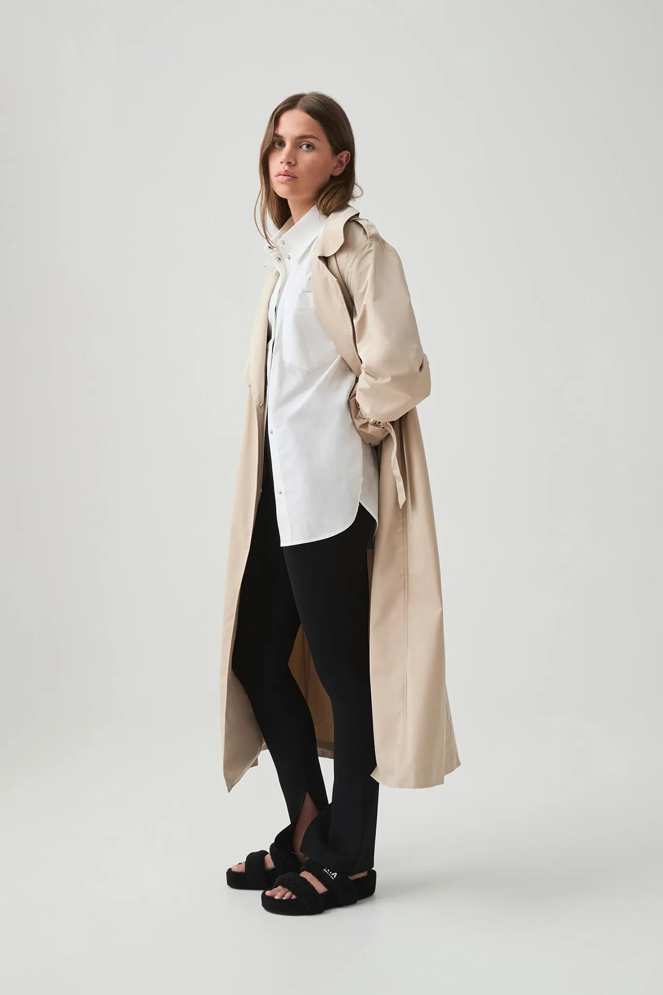 Longline Wrap Trench Coat 705 sold by Aje product image thumbnail 4