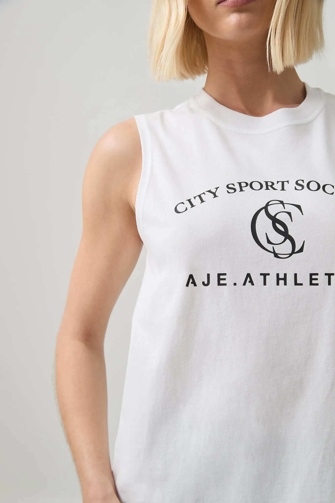 Longline Logo Tank sold by Aje product image thumbnail 4