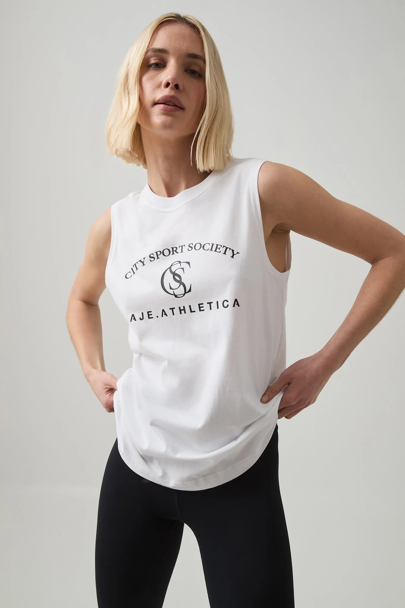 Longline Logo Tank sold by Aje product image thumbnail 3