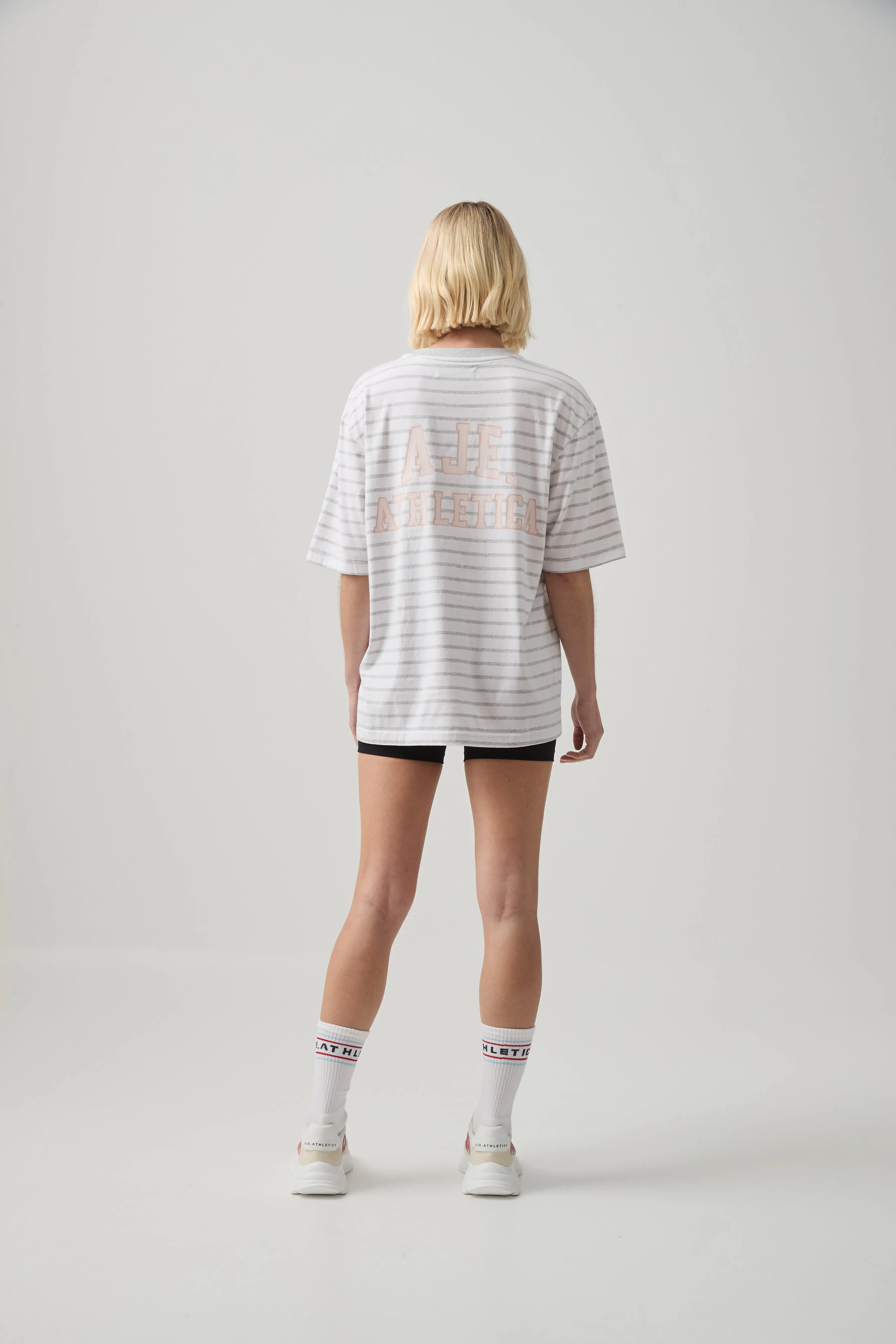 Stripe Logo Tee 102 sold by Aje product image thumbnail 5