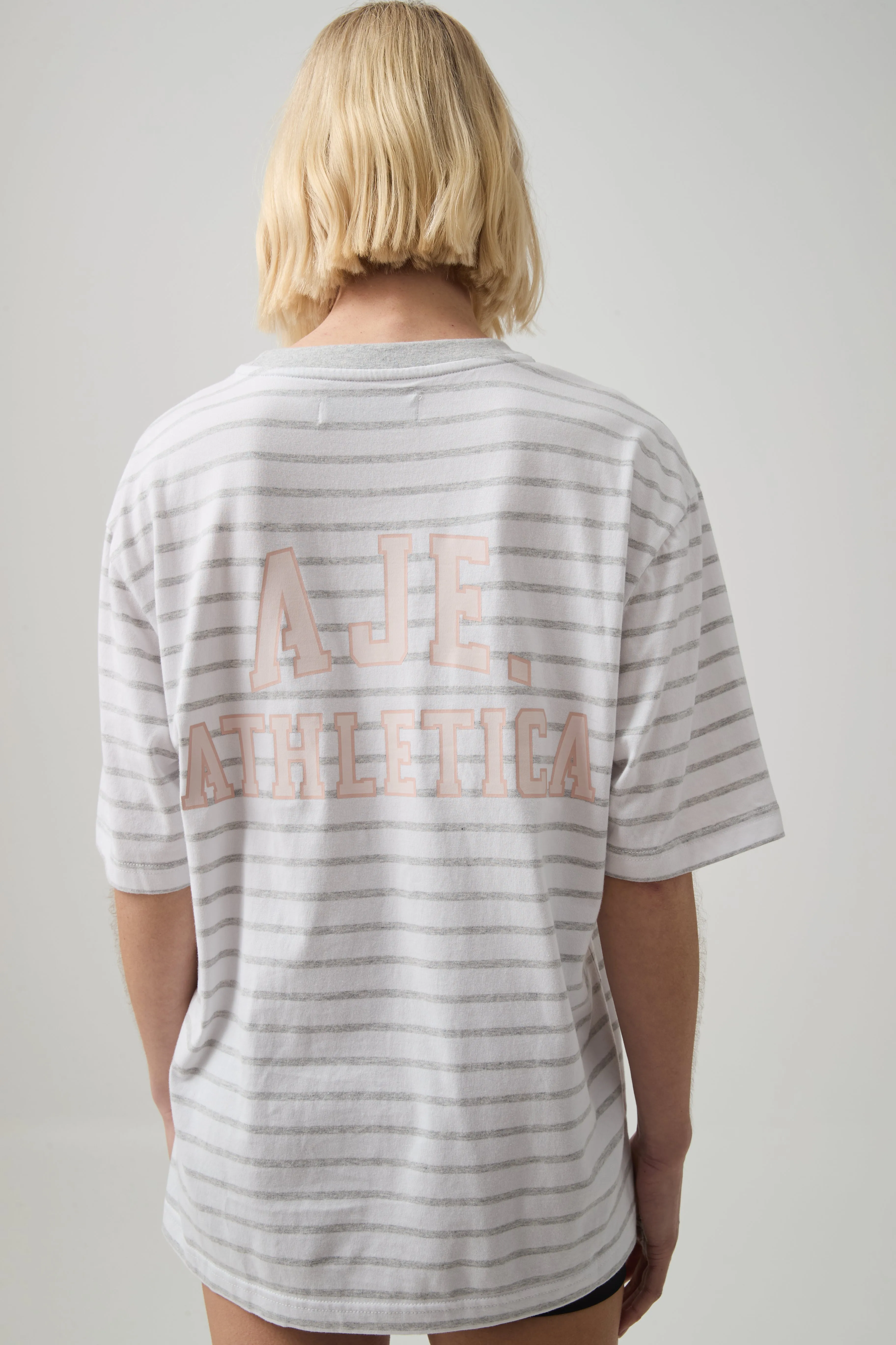 Stripe Logo Tee 102 sold by Aje product image thumbnail 4