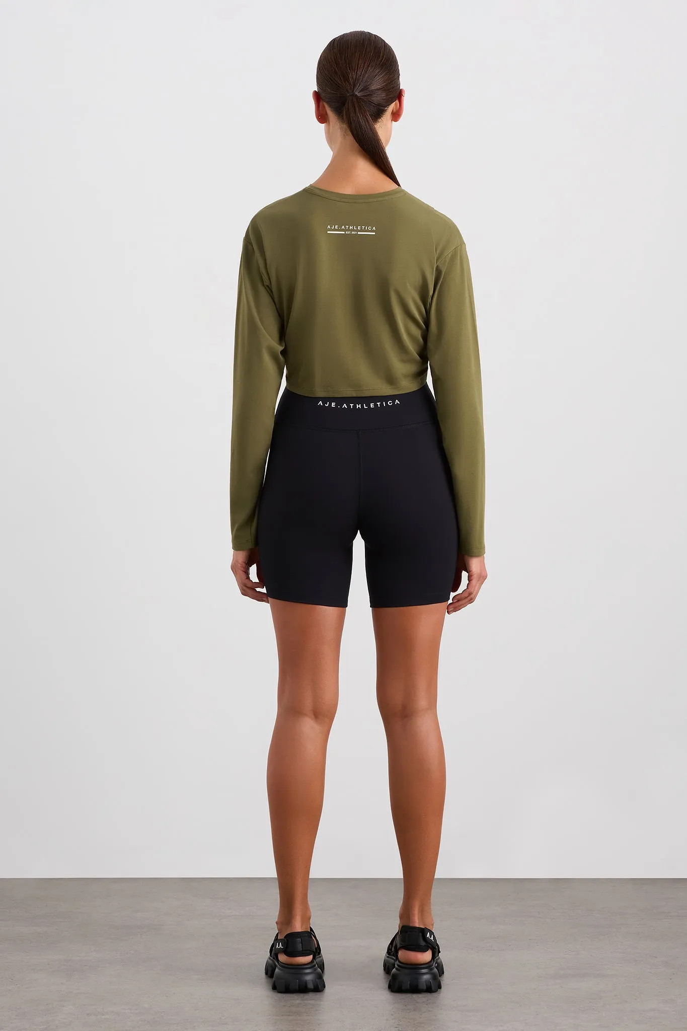 Cropped Crossover Long Sleeve Top 440 sold by Aje product image thumbnail 5