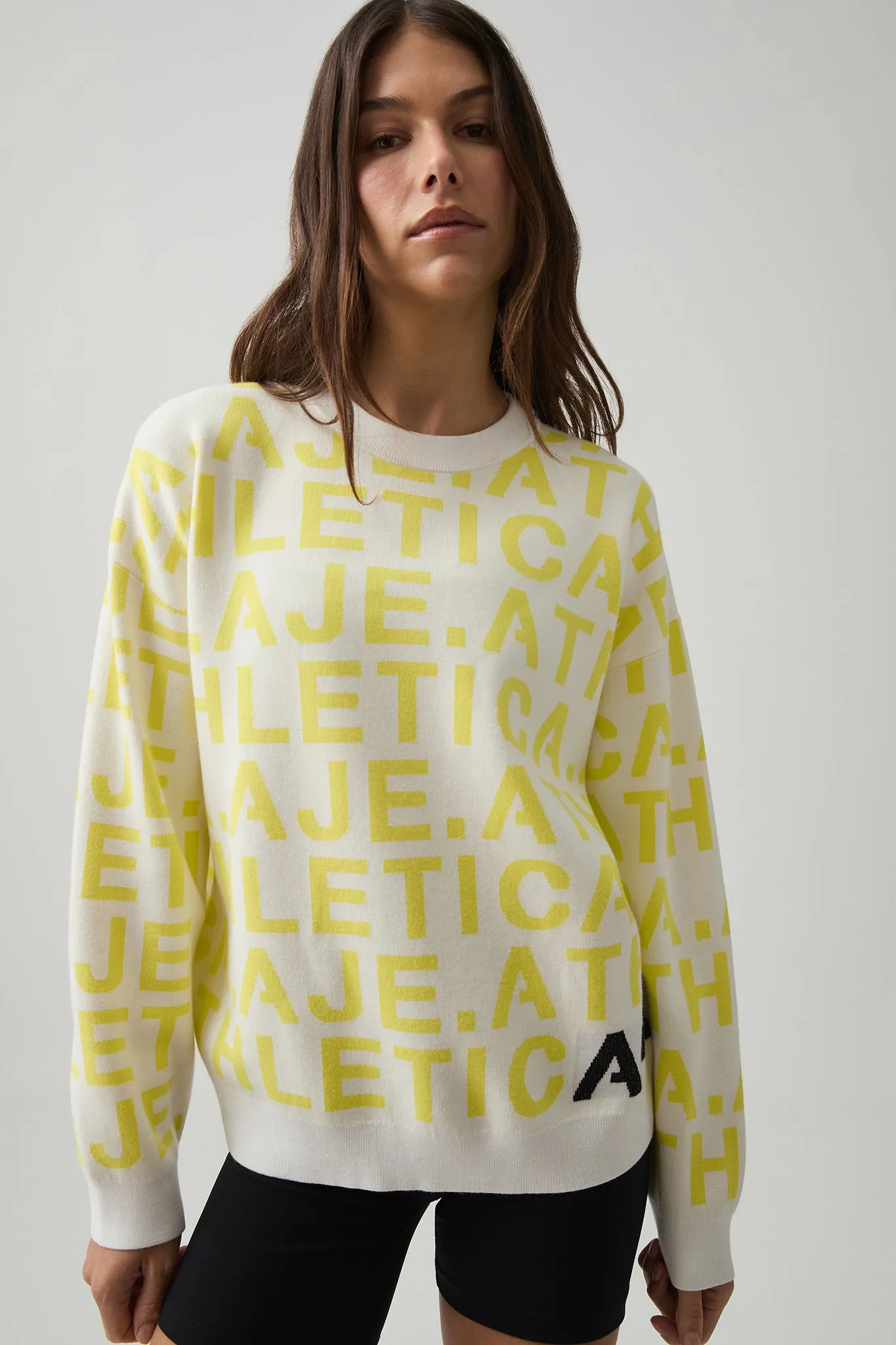 Logo Knit Crew 417 sold by Aje