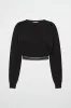 Cropped Elastic Logo Crew sold by Aje