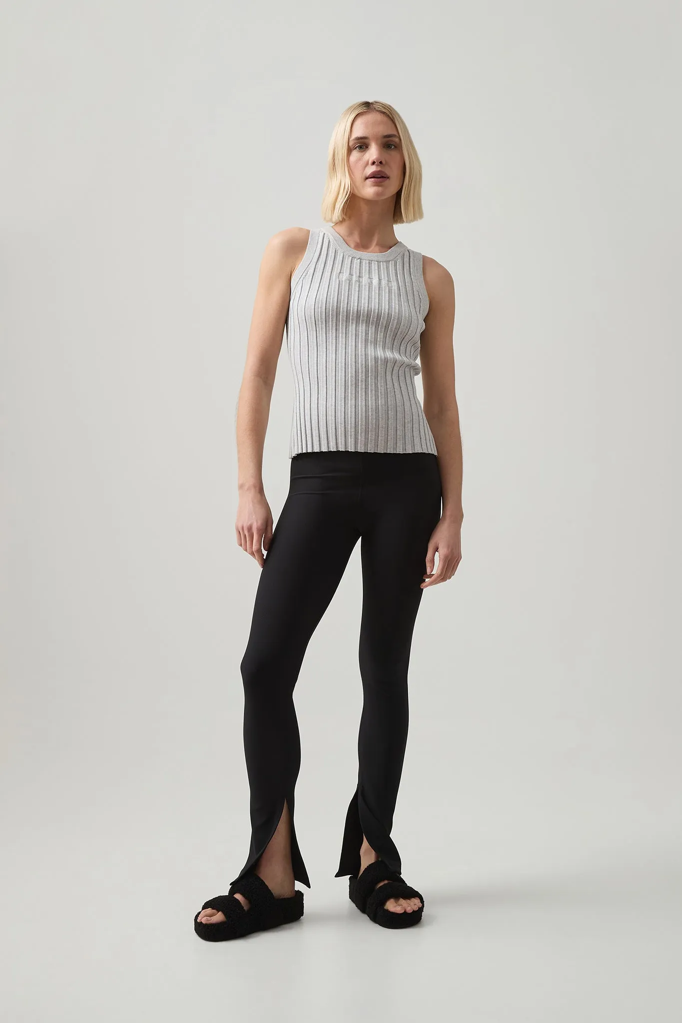 Hydra Logo Knit Ribbed Top sold by Aje