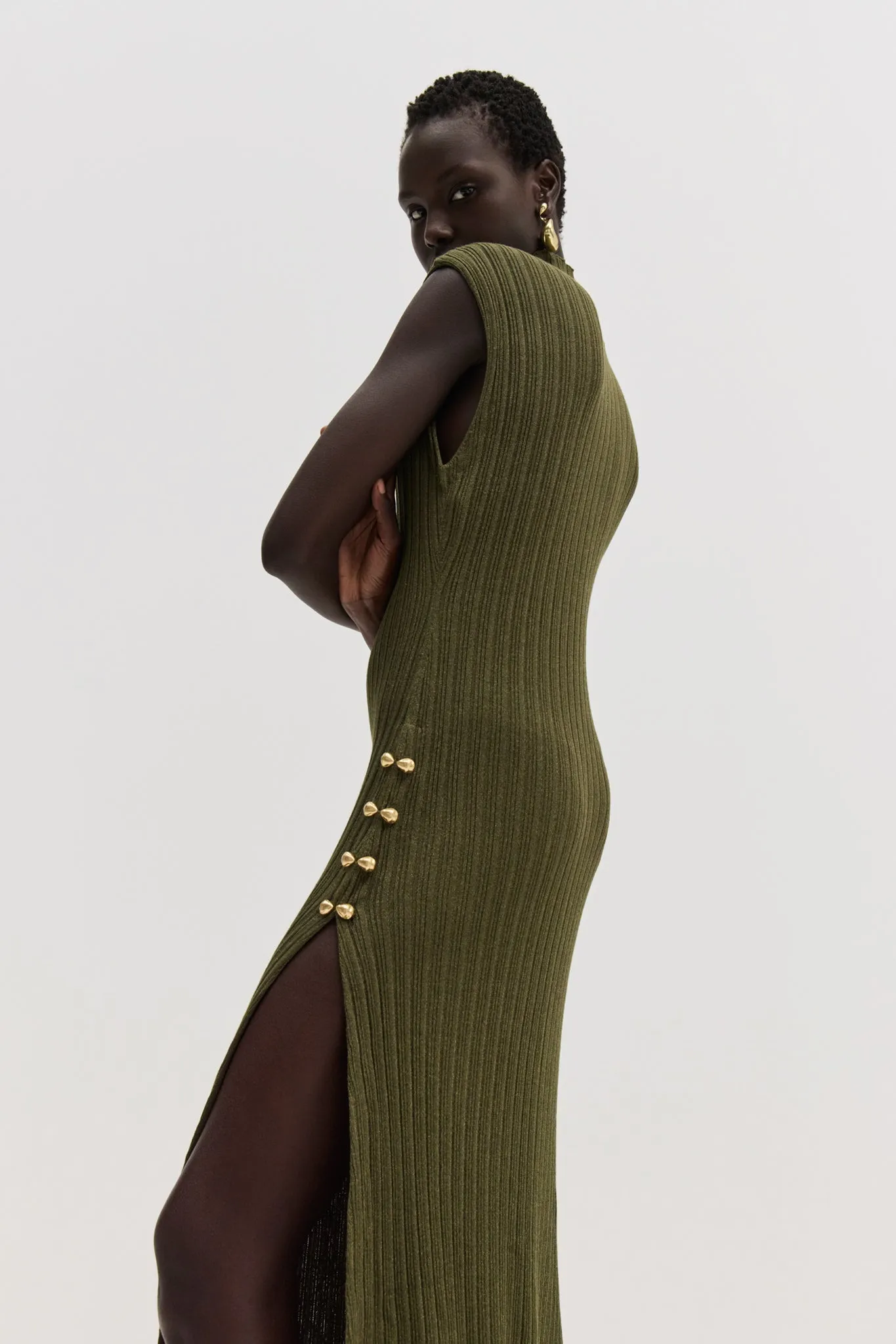 Leandra Knit Midi Dress sold by Aje