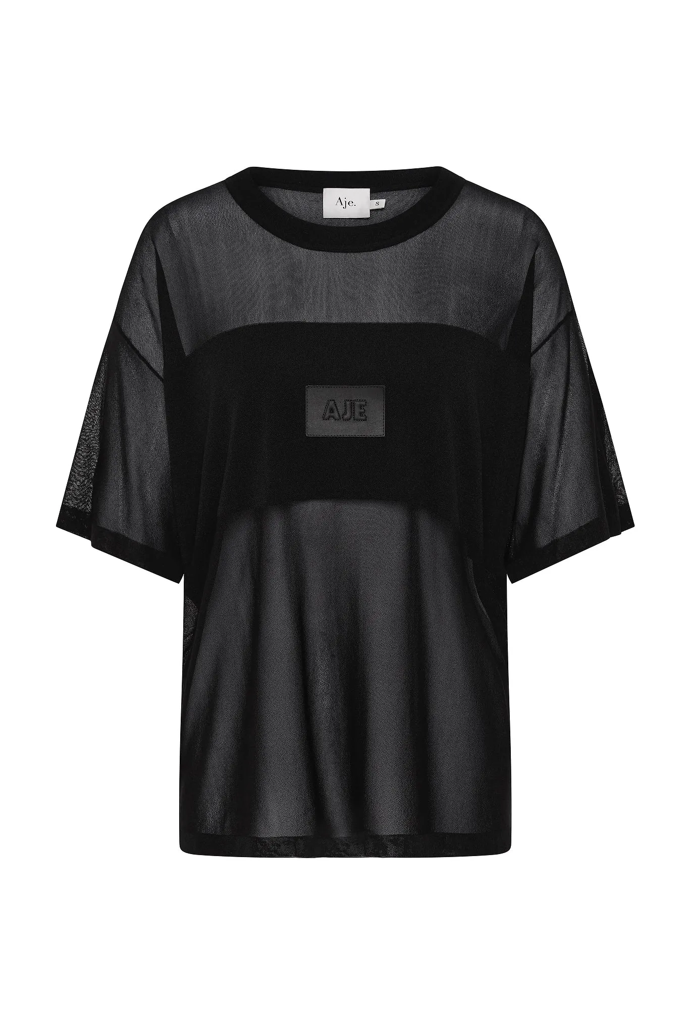 Noir Logo Knit Tee sold by Aje product image thumbnail 2
