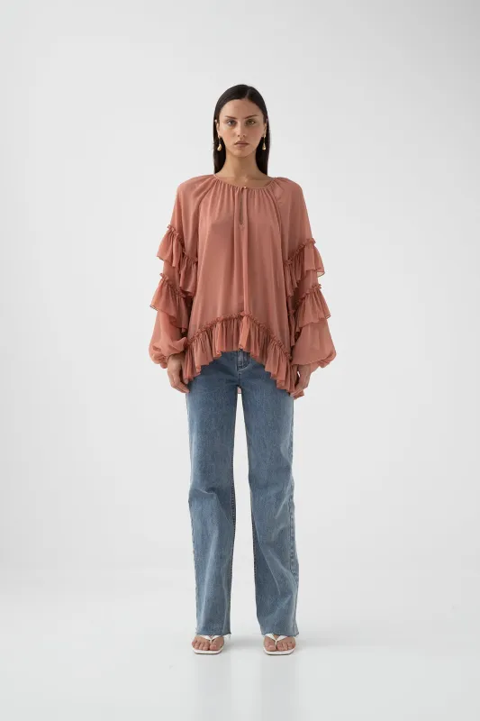 Mina Blouse sold by Aje