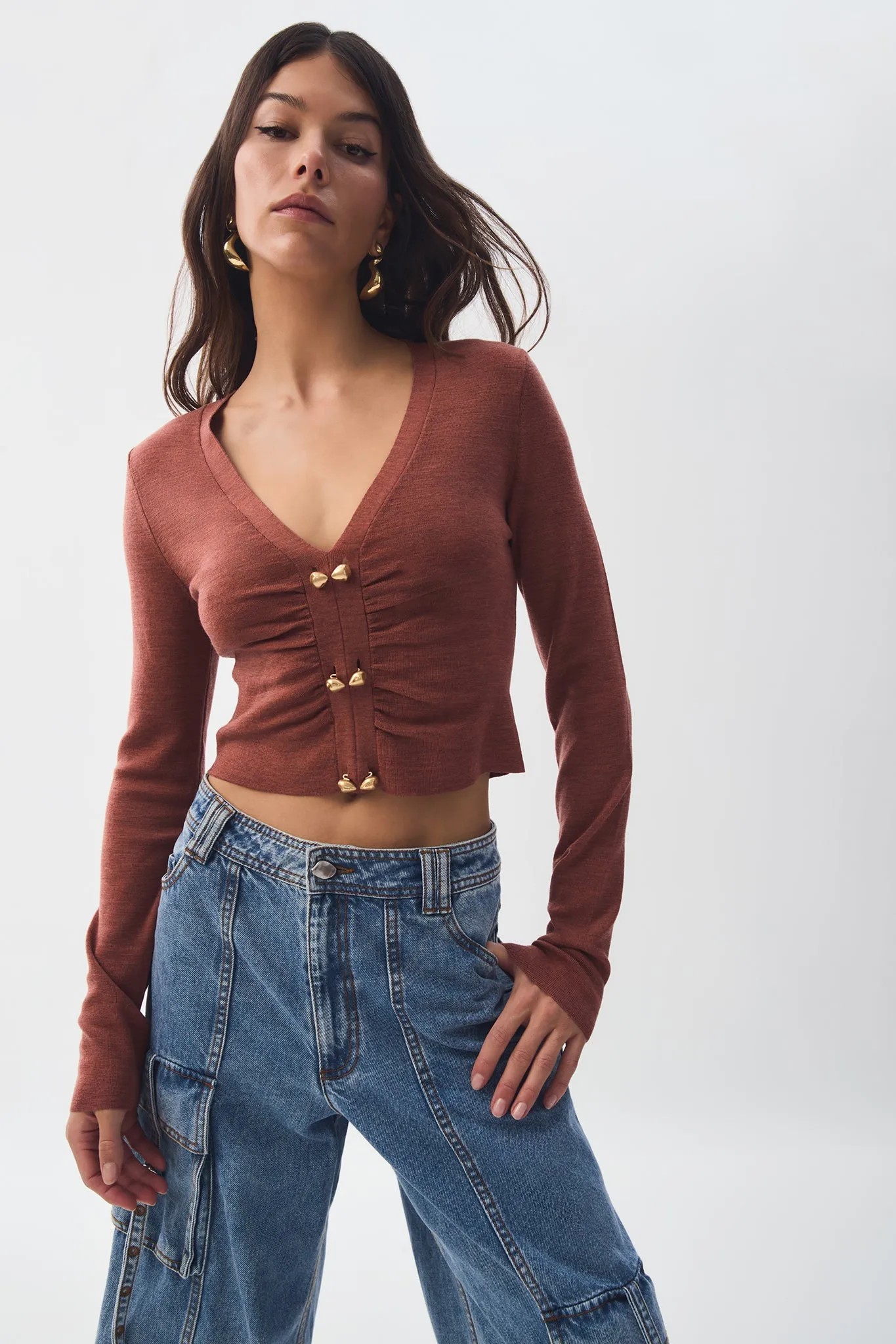 Lusia Knit Top sold by Aje