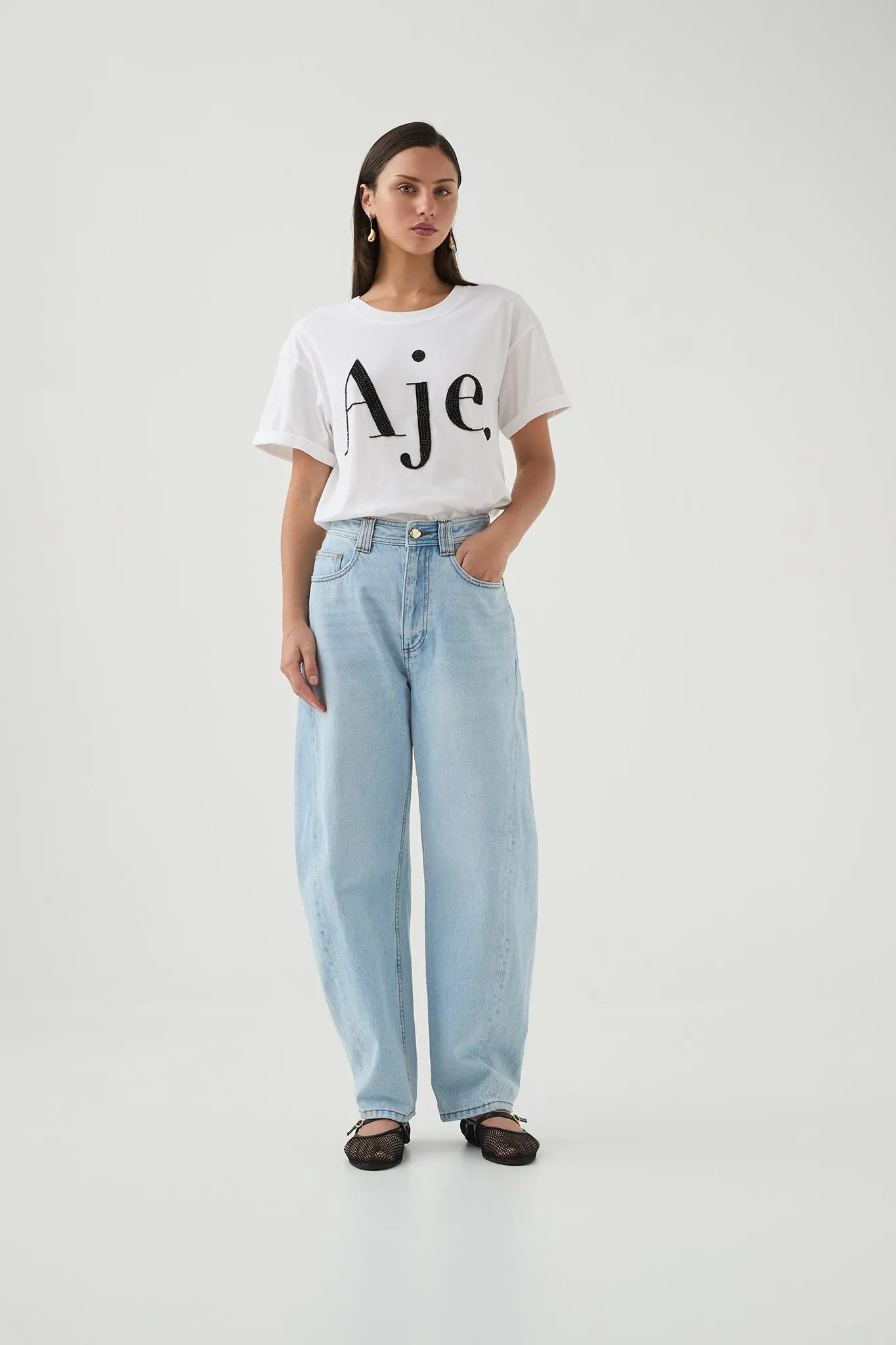 Beyond Embellished Logo Tee sold by Aje product image thumbnail 3