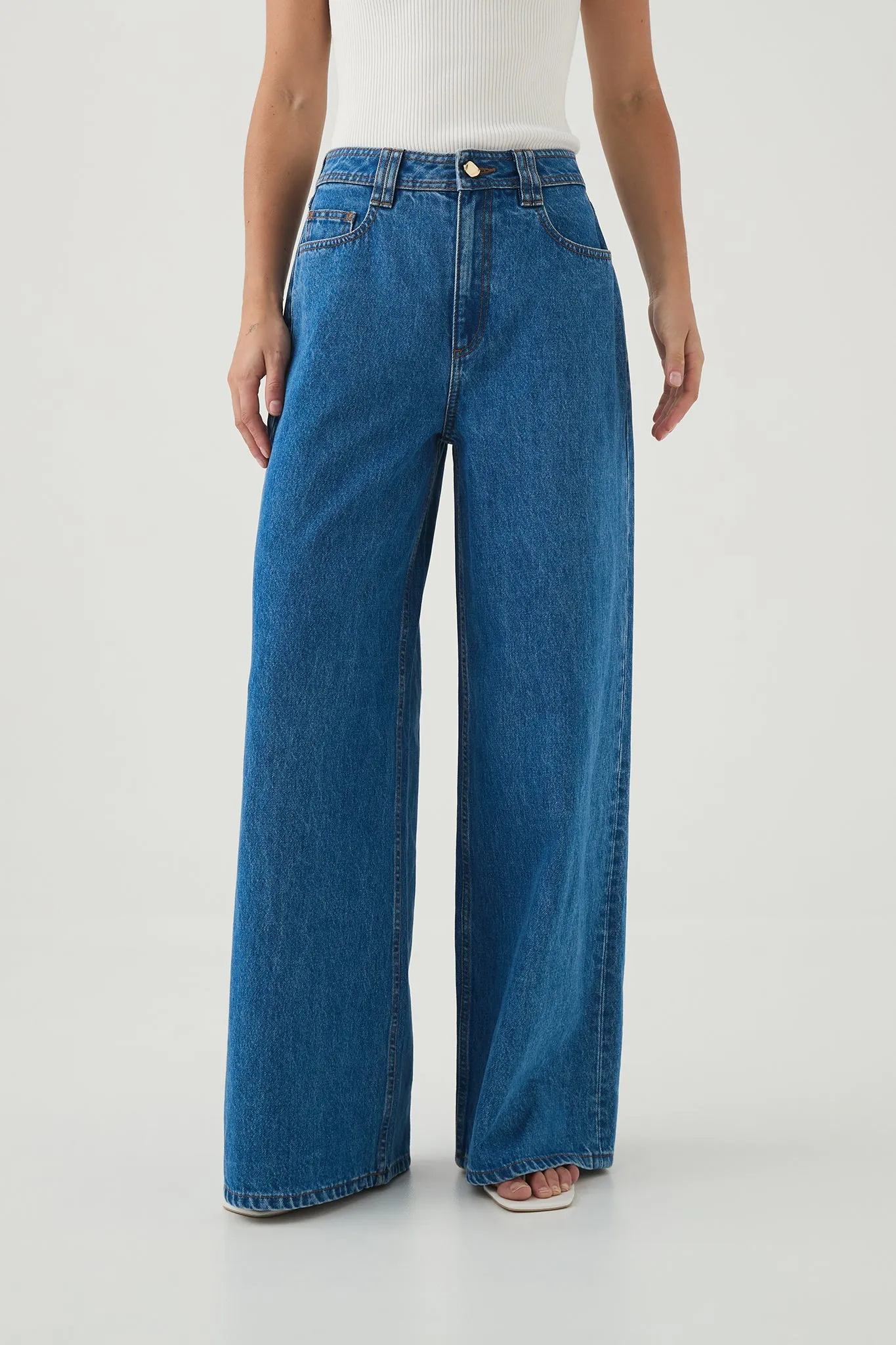 Rylan Extra Wide Leg Jean sold by Aje product image thumbnail 4