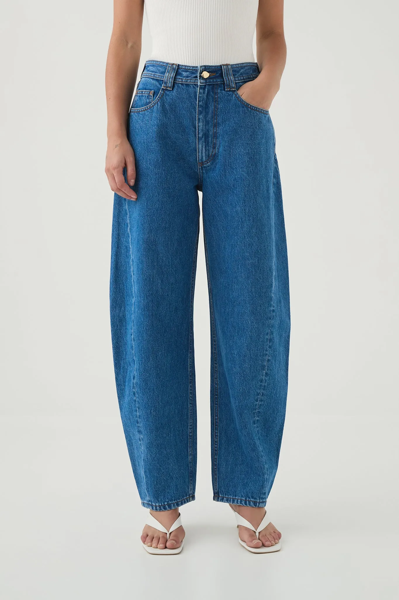 Stevie Barrel Ankle Jean sold by Aje product image thumbnail 4