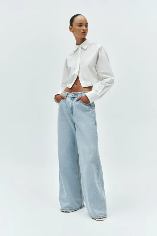 Rylan Extra Wide Leg Jean sold by Aje
