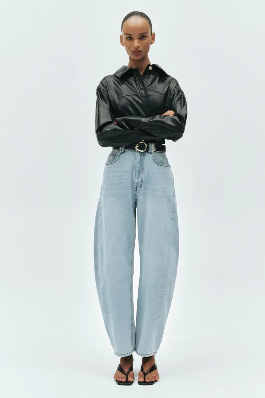 Stevie Barrel Ankle Jean sold by Aje