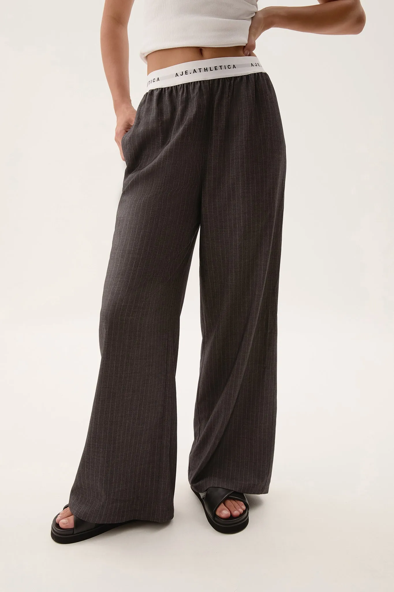 Pinstripe Tailored Pant 521 sold by Aje product image thumbnail 3