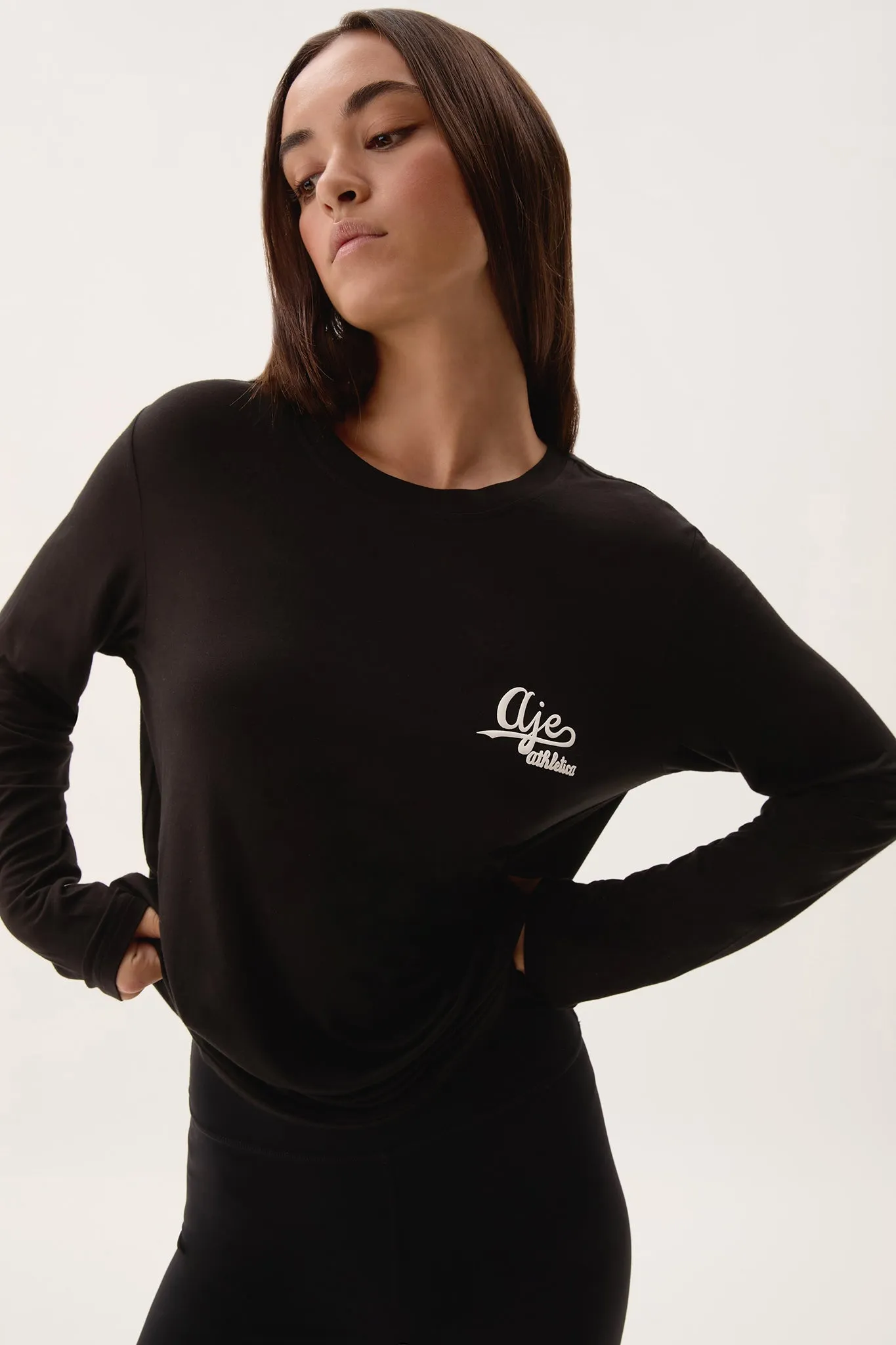 Jersey Long Sleeve Tee 130 sold by Aje product image thumbnail 3