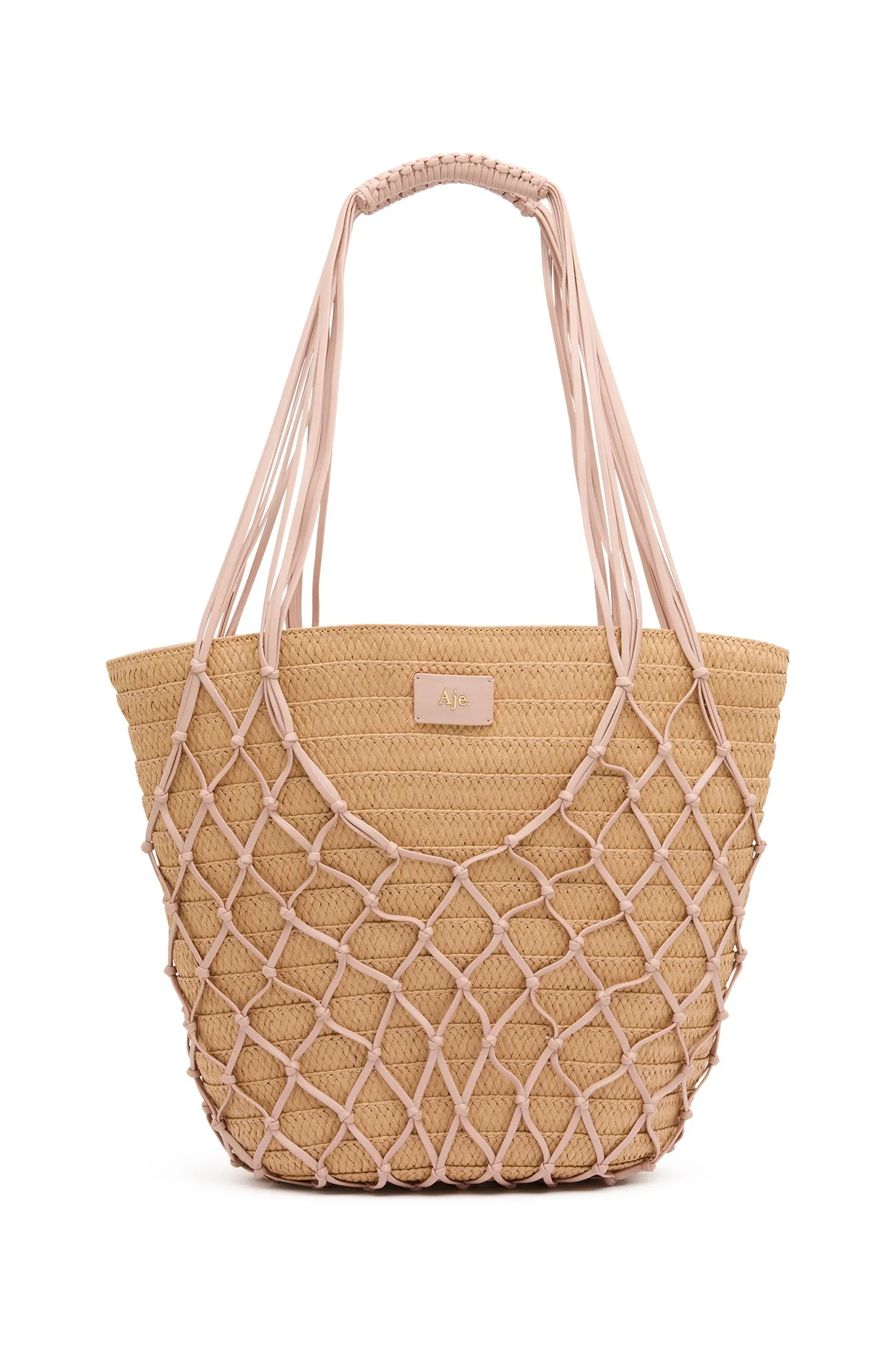 Geo Macrame Beach Tote sold by Aje