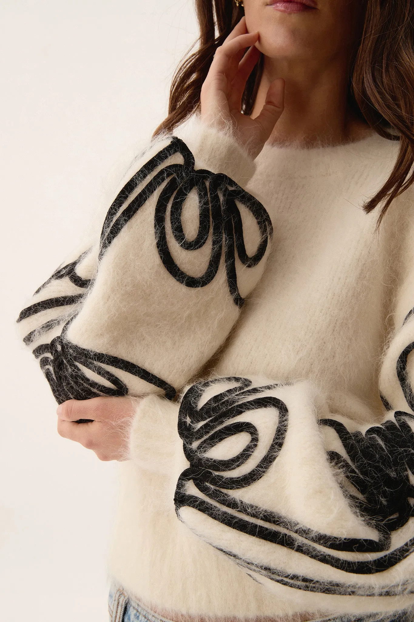 Freeflow Blouson Sleeve Knit sold by Aje product image thumbnail 4