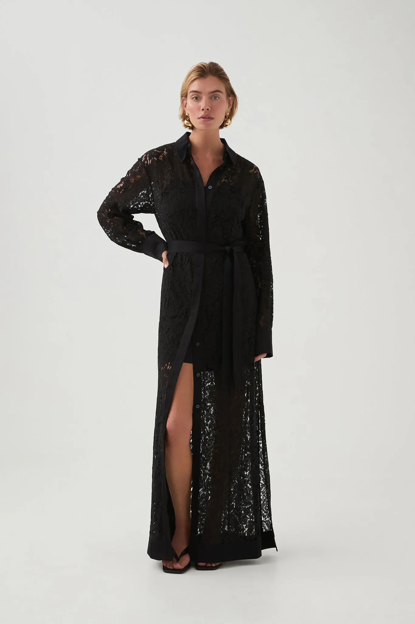 Kosmo Maxi Shirt Dress sold by Aje product image thumbnail 3