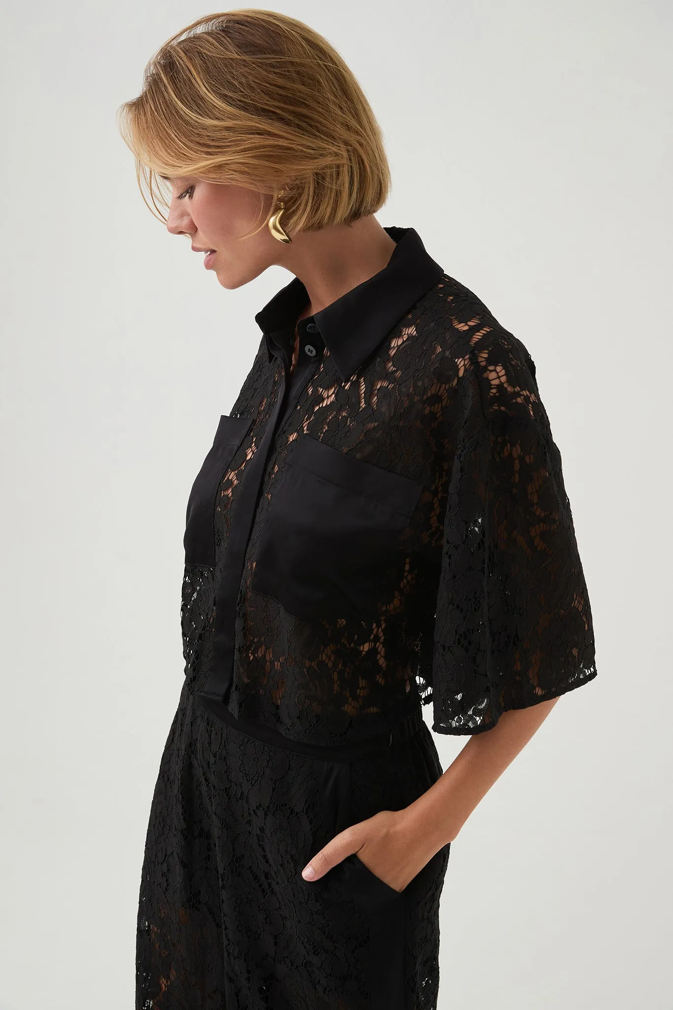 Kosmo Lace Shirt sold by Aje product image thumbnail 4