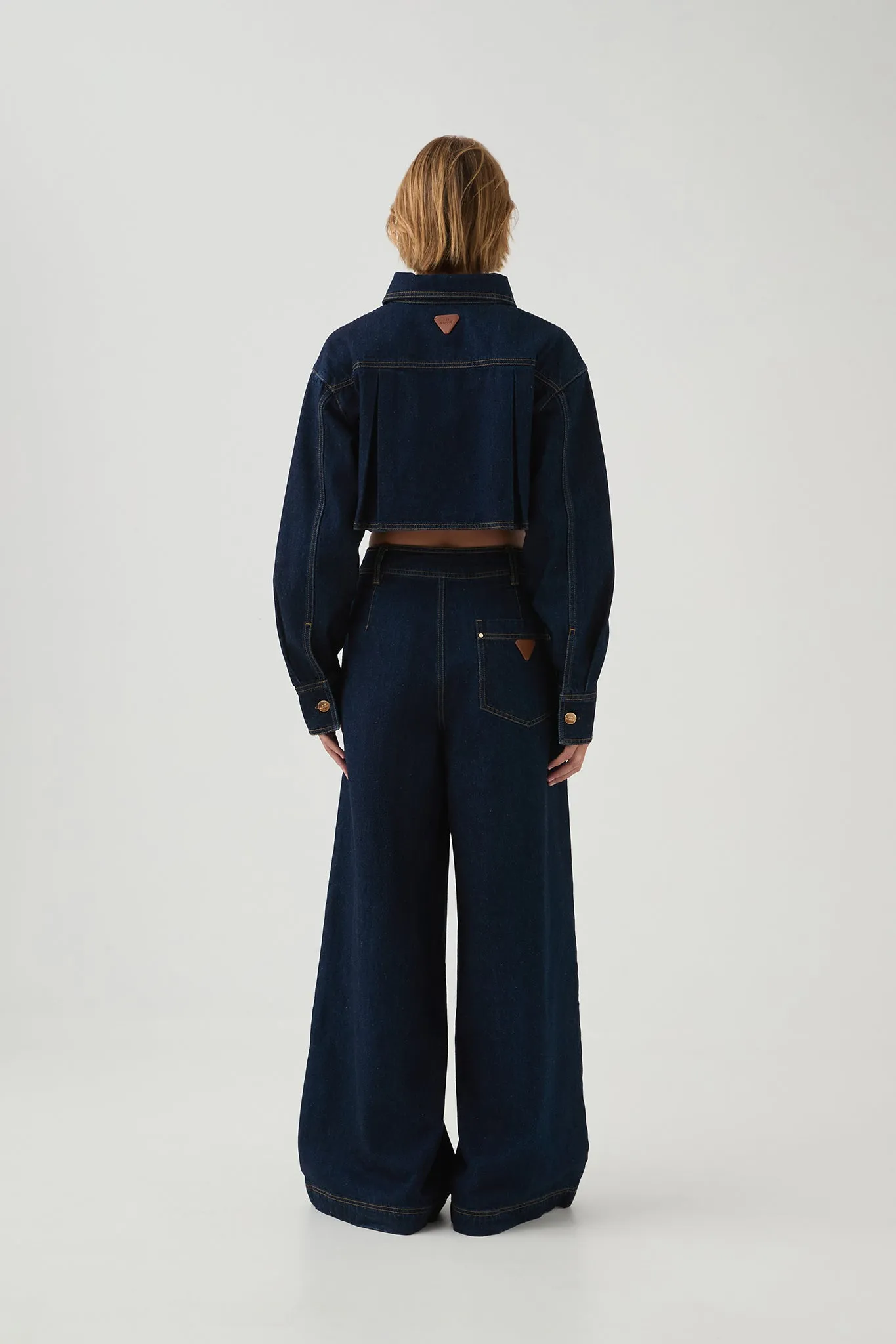 Junee Cropped Denim Shirt sold by Aje product image thumbnail 5