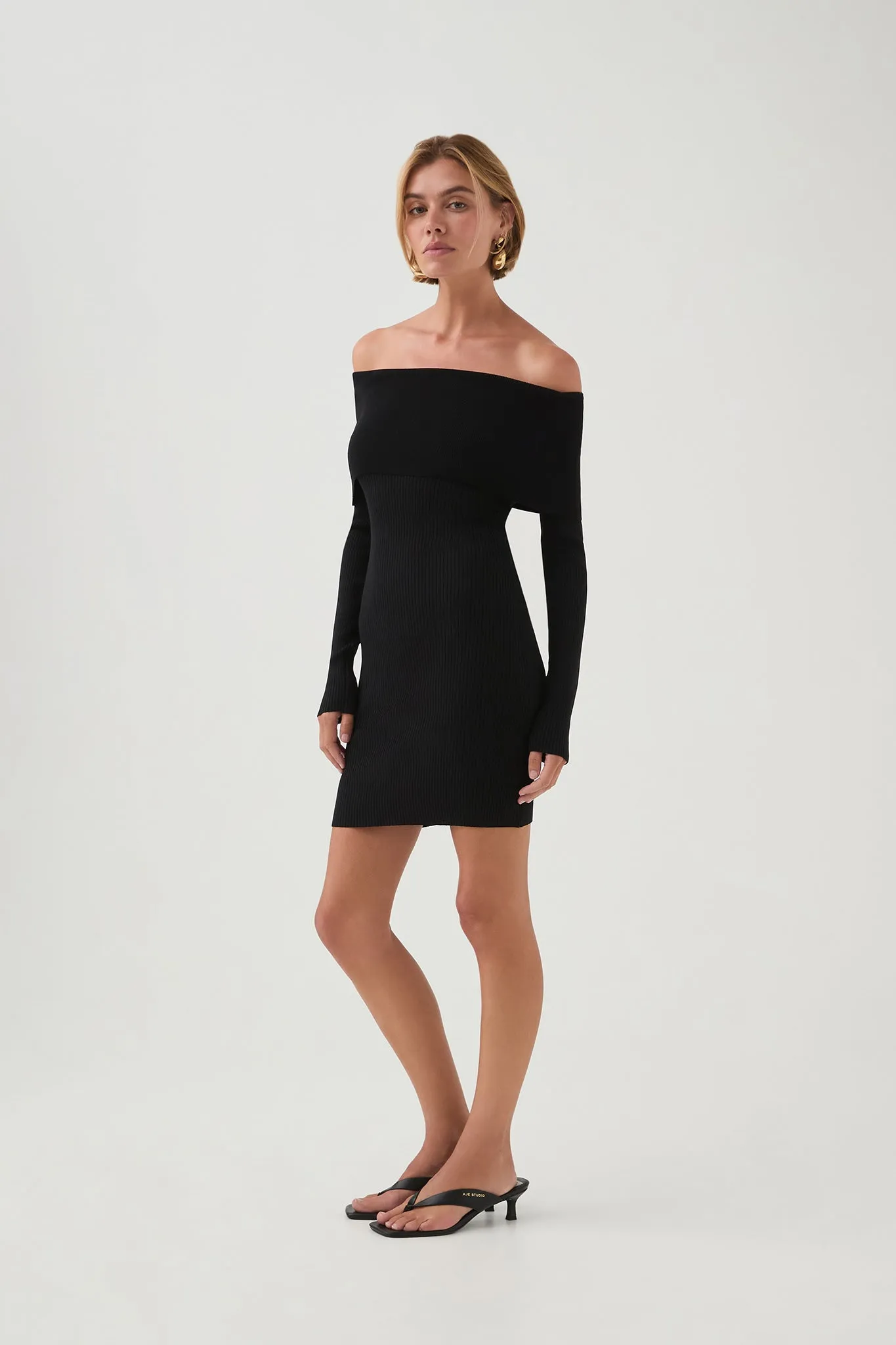 Deia Off Shoulder Long Sleeve Dress sold by Aje product image thumbnail 3