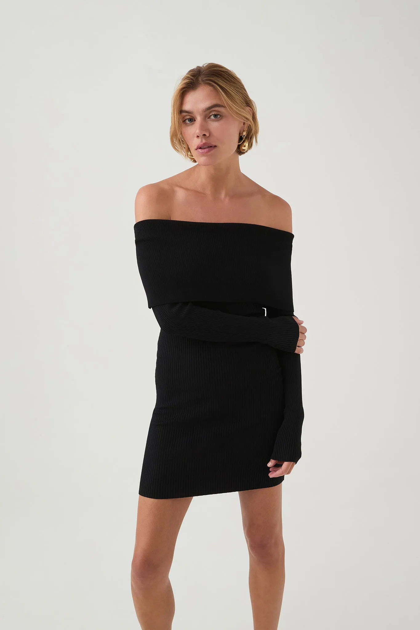 Deia Off Shoulder Long Sleeve Dress sold by Aje