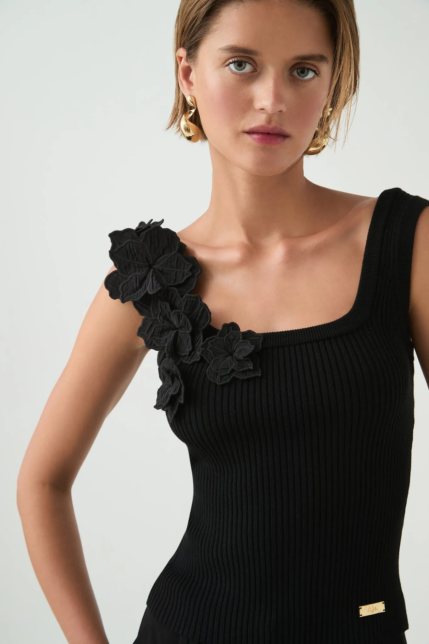 Splendour Flower Knit Tank sold by Aje product image thumbnail 4