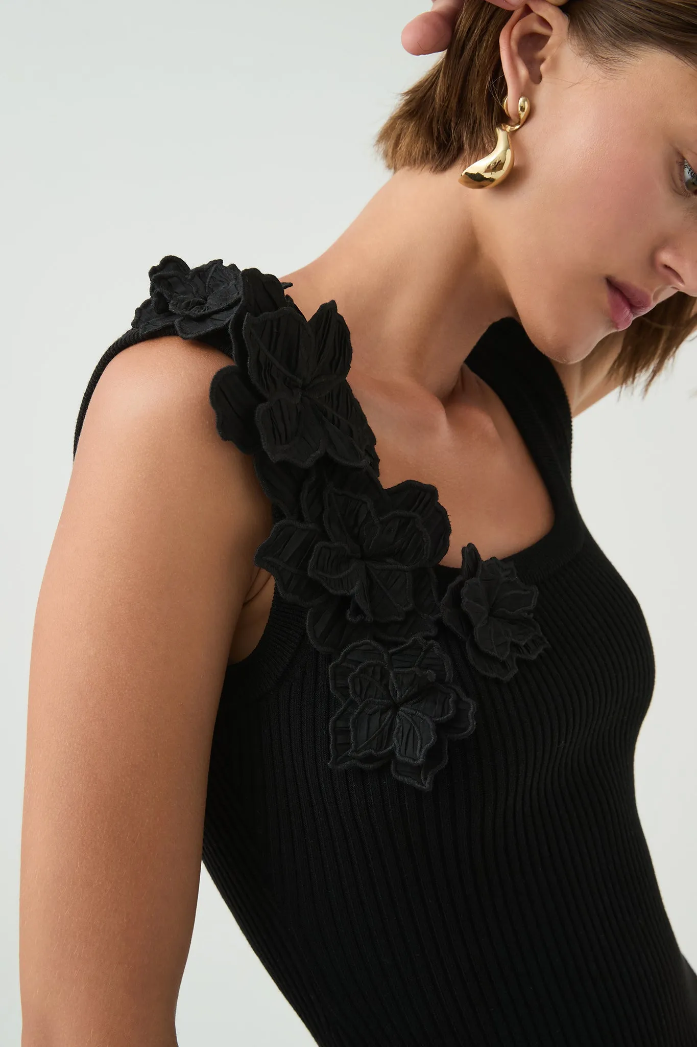 Splendour Flower Knit Tank sold by Aje product image thumbnail 5