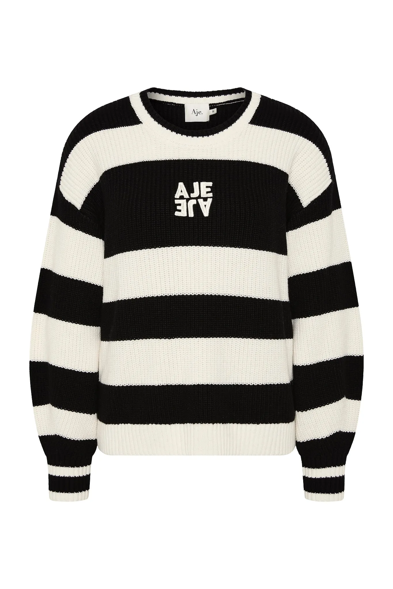 Montage Stripe Logo Knit sold by Aje product image thumbnail 2