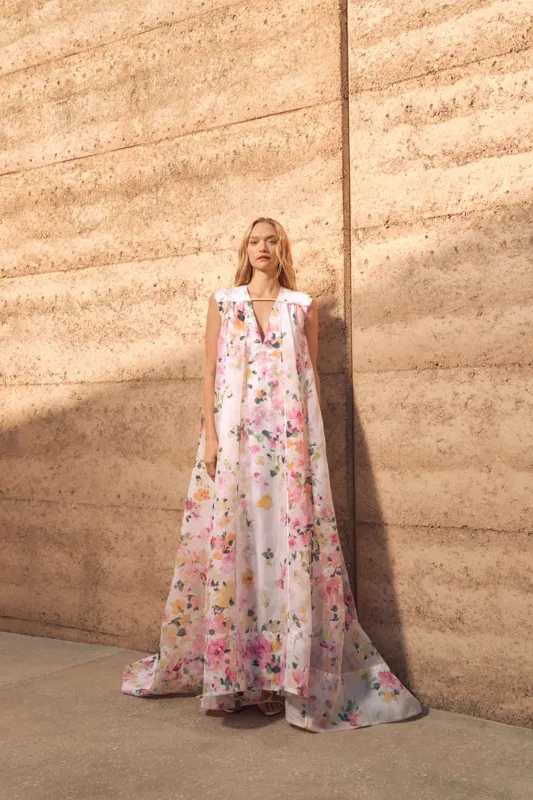 Earthen Trapeze Maxi Dress made by Aje