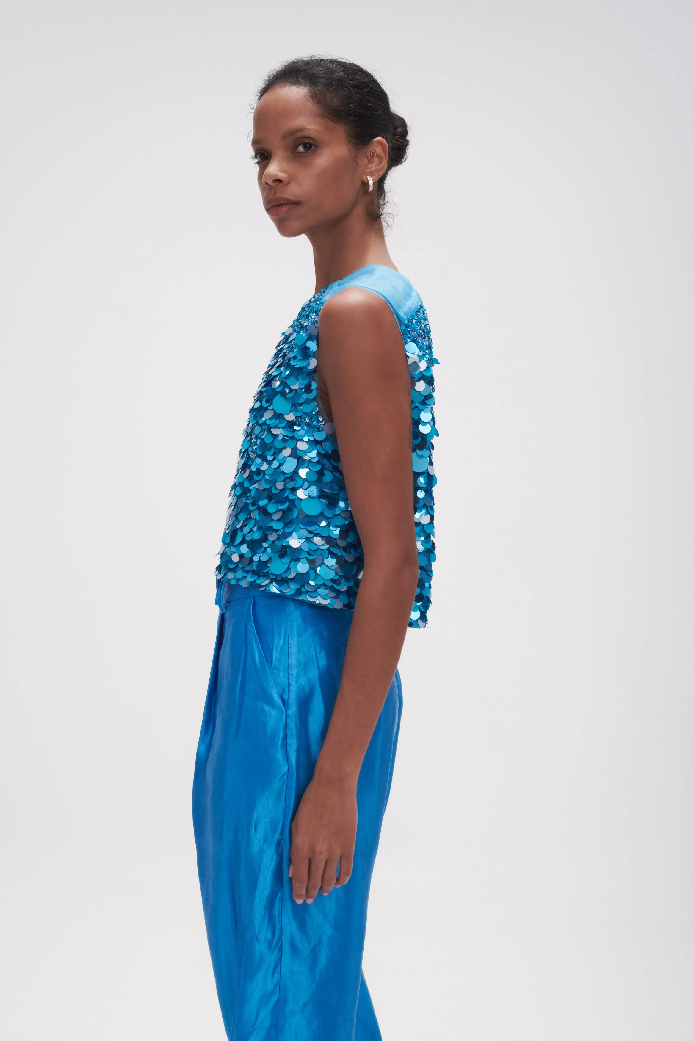 Celeste Sequin Shell Top sold by Aje product image thumbnail 3
